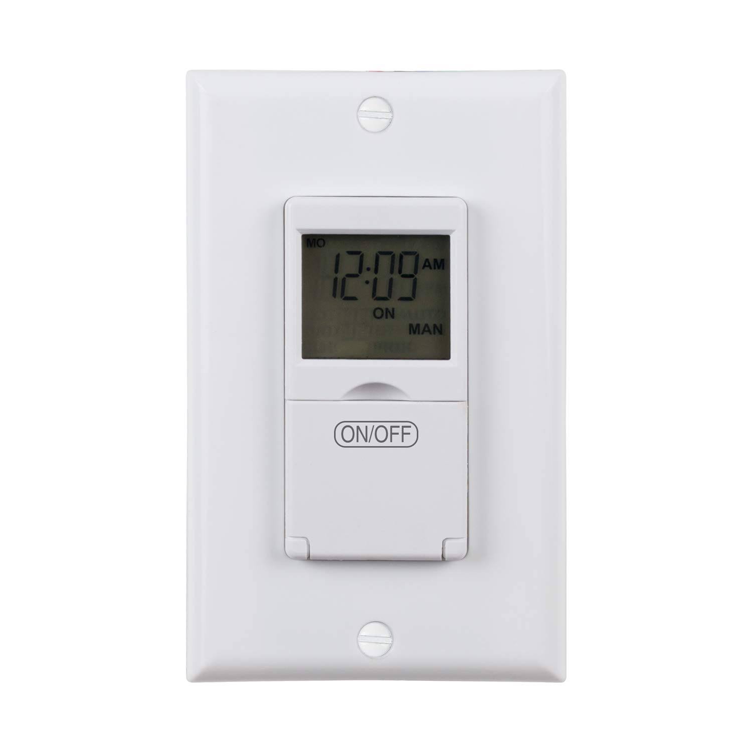 BN-LINK 7 Day Programmable In-Wall Timer Switch for Lights, Fans and Motors, Single Pole and 3 Way (Compatible with SPDT) Both Use