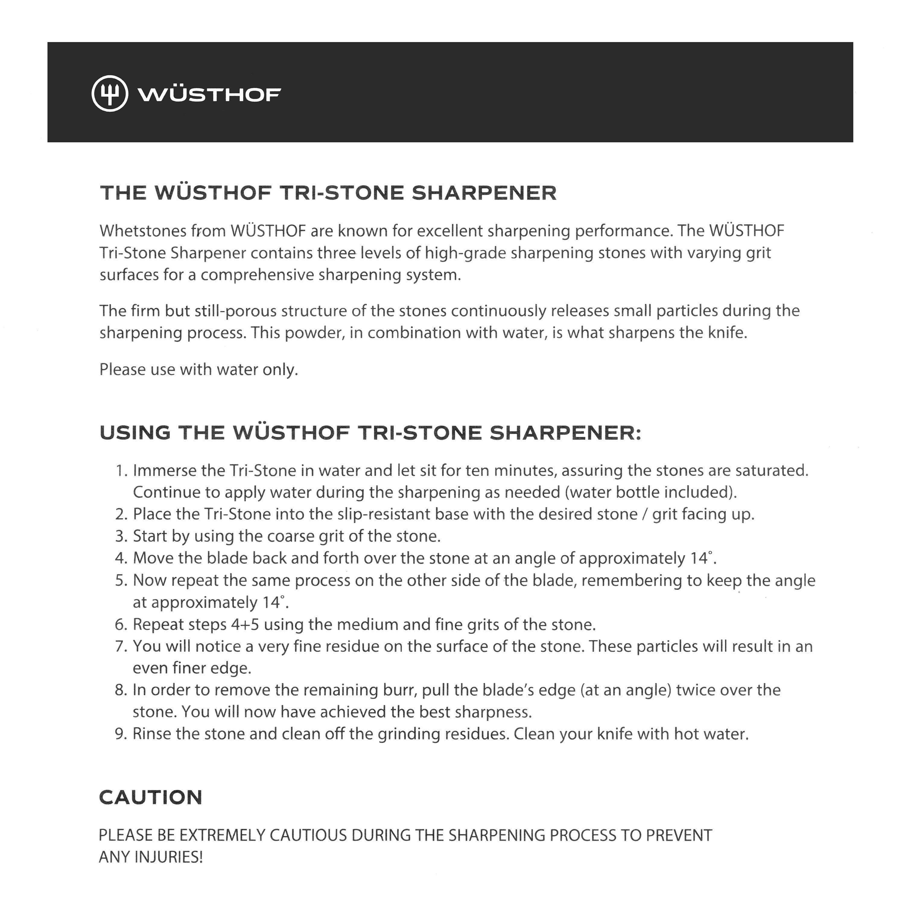 Wusthof Tri Stone Sharpener