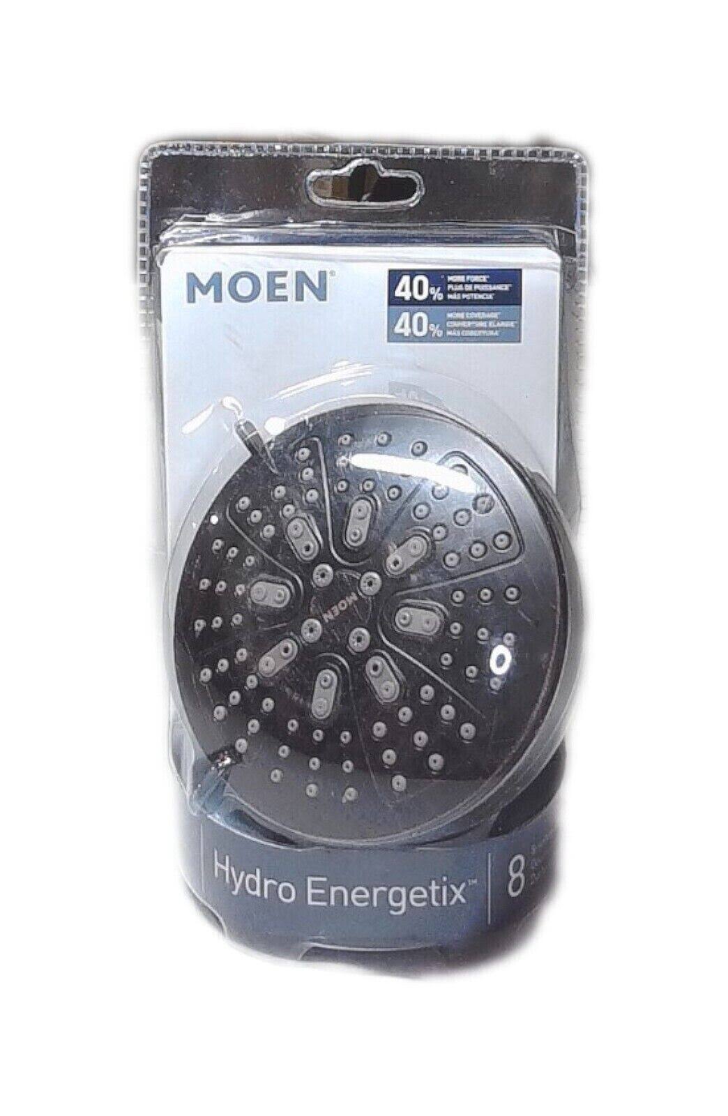 Moen 200W0BRB HydroEnergetix 8-Spray Patterns with 1.75 GPM 4.75 in. Single Wall Mount Fixed Shower Head in Mediterranean Bronze