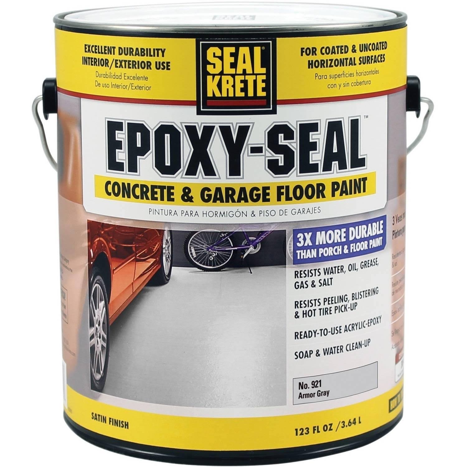 Seal-Krete Epoxy Seal 1 gal. Low VOC Armor Gray Concrete and Garage Floor Paint