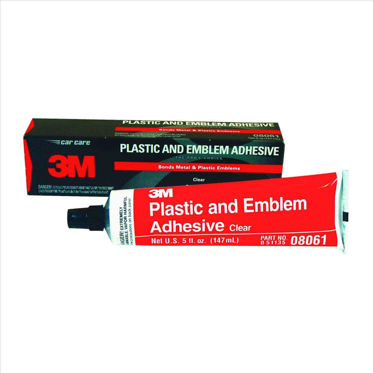 3M 08061 Plastic and Emblem Adhesive Tube- 5 oz