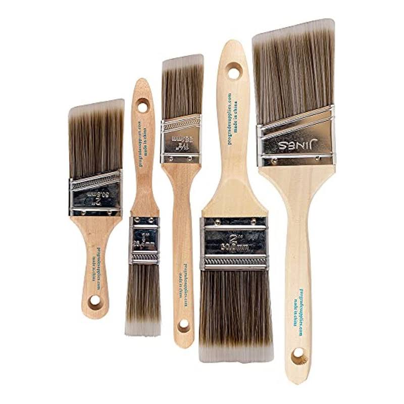 Pro Grade- Paint Brushes- 5 ea- Paint Brush Set