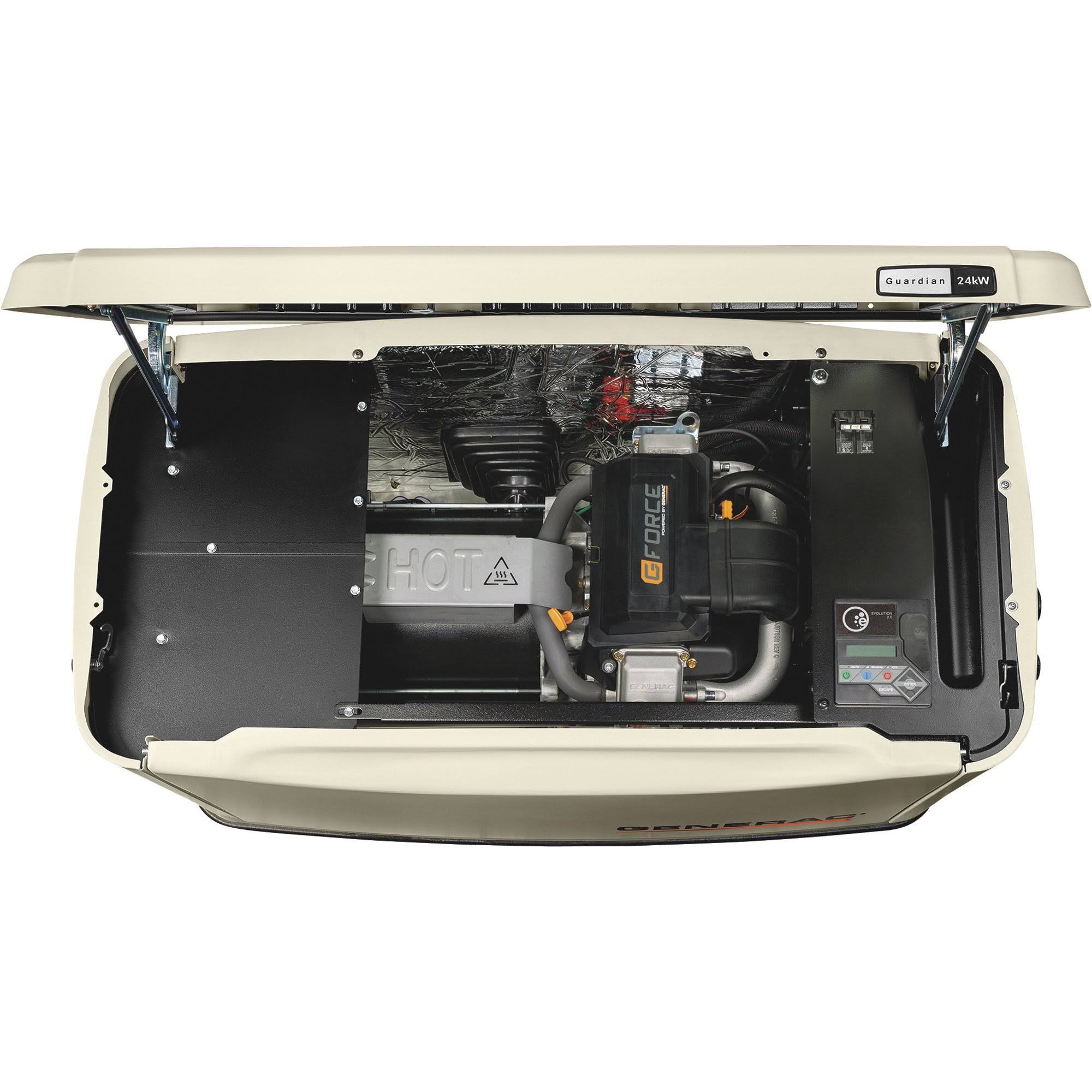 Generac 7210 Guardian 24kW Home Standby Generator with PWRview Transfer Switch