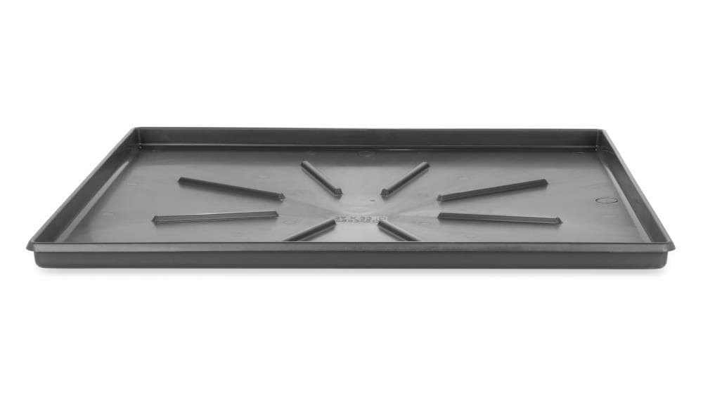 Southwin 20783 30.5 x 34.5 in. Graphite Drain Pan with Fitting