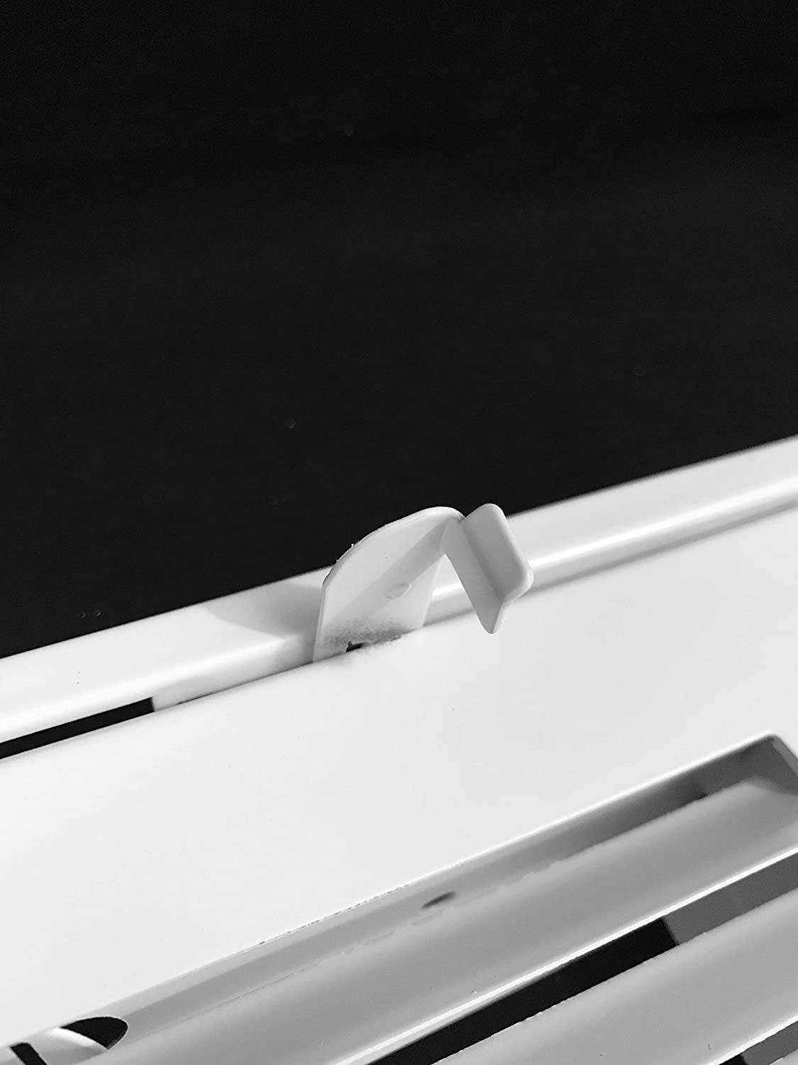 14 inch x 30 inch Steel Return Air Filter Grille [Removable Face/Door] for 1-Inch Filters HVAC Duct Cover Grill, White | Outer D