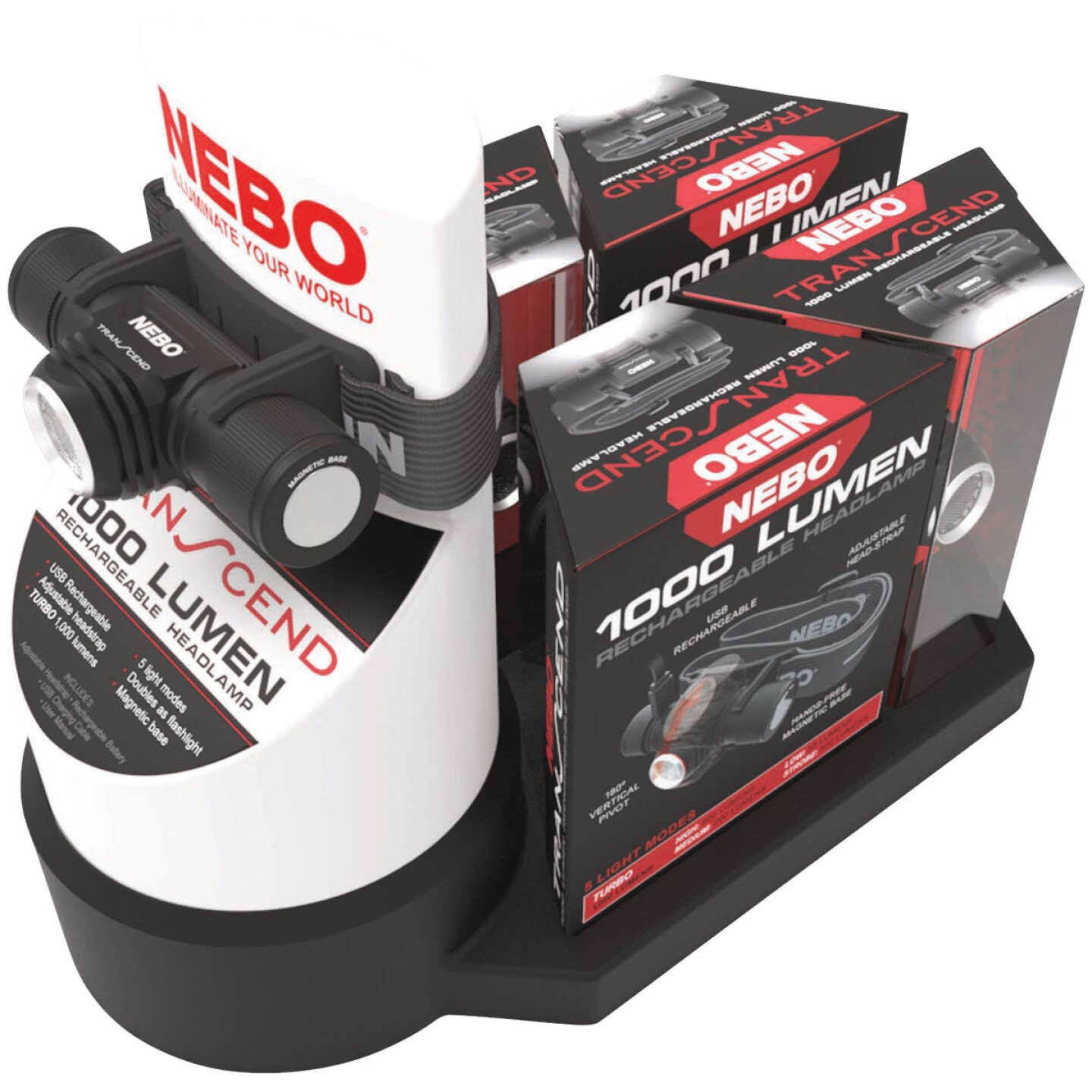 Nebo Transcend Rechargeable LED Headlamp