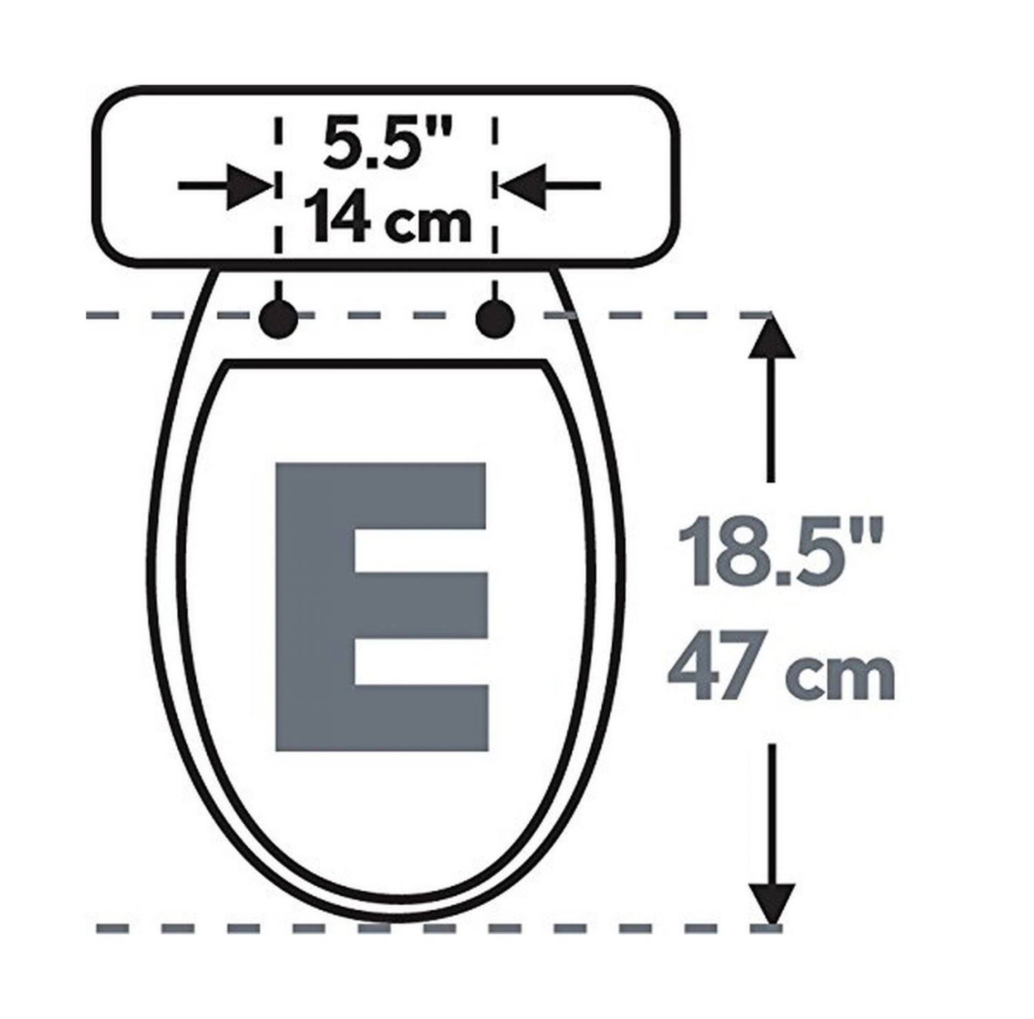 Bemis 1955CT 000 Commercial Plastic Open Front Toilet Seat with STA-TITE
