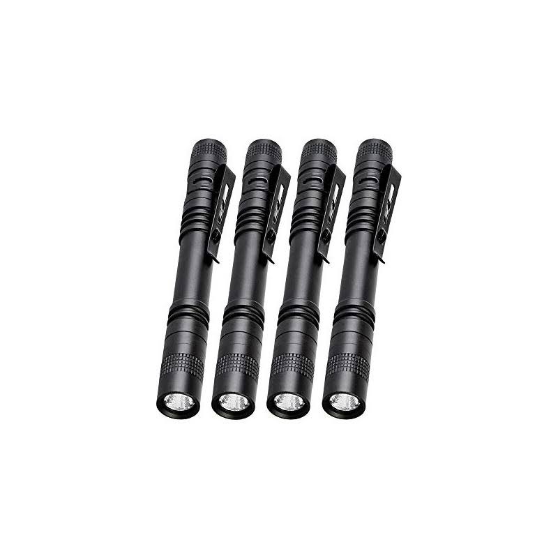 Pocketman 4 Pcs1000LM Xpe-r3 LED Penlight Flashlight Tactical Torch with Clip(13.3 cm)