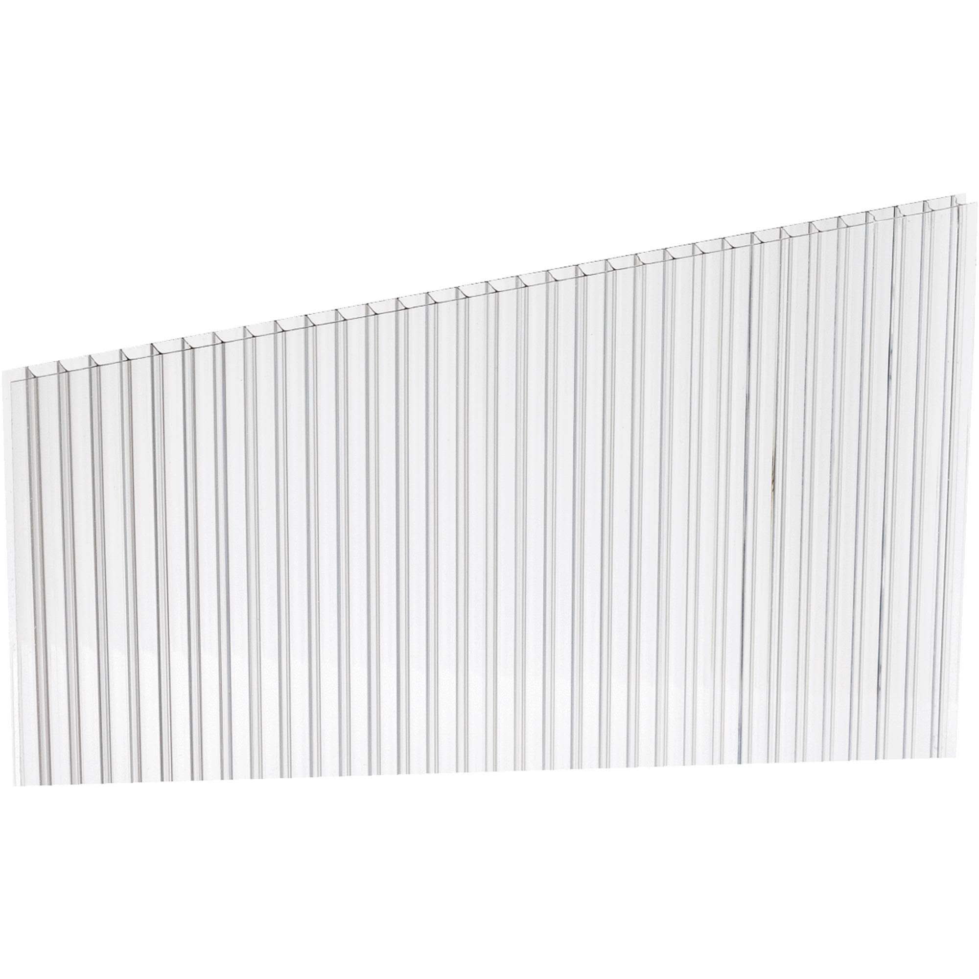 Plaskolite 0.236-in T x 48-in W x 96-in L Clear Polycarbonate Sheet