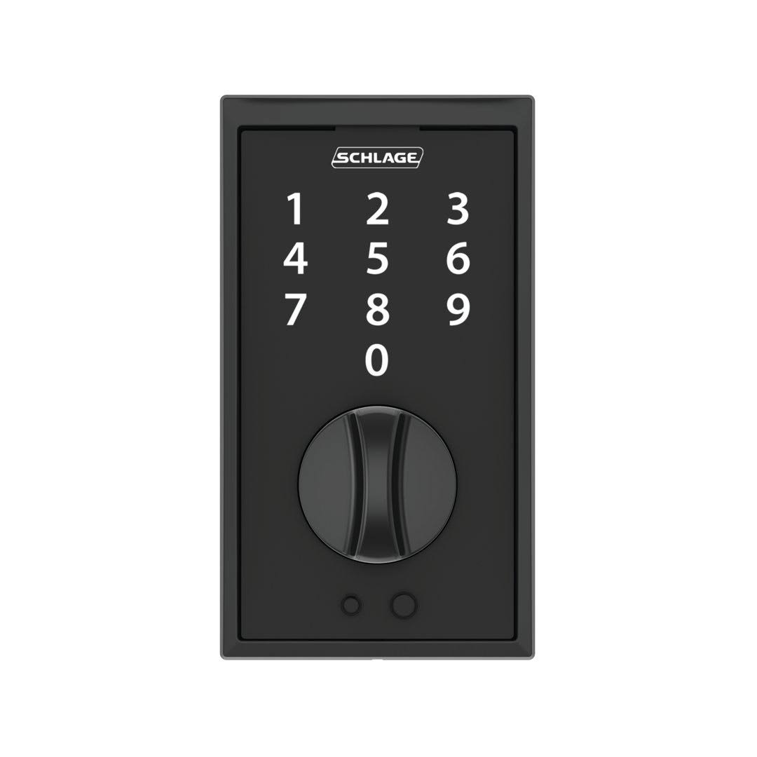 Schlage Century Touch Deadbolt- Matte Black