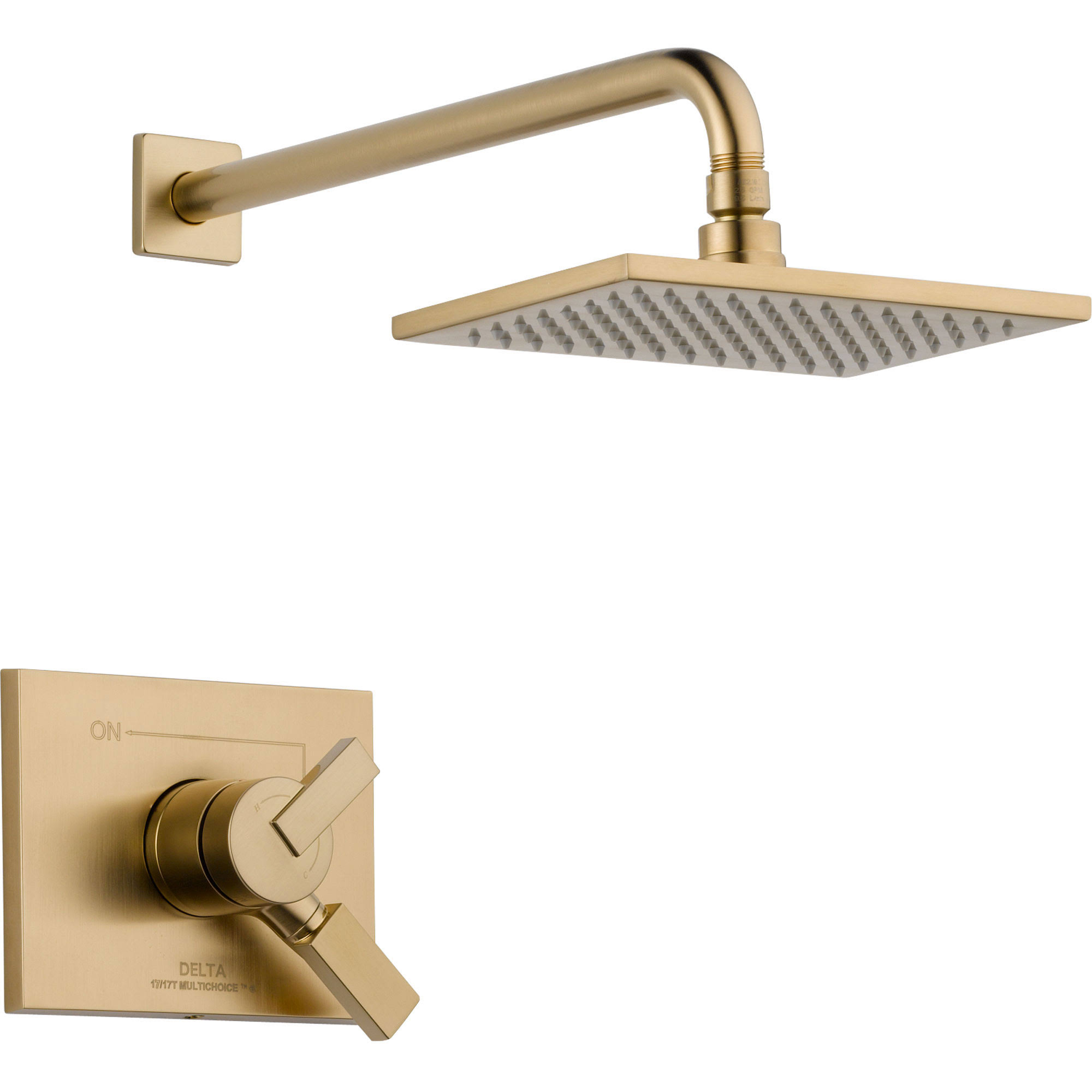 Delta Vero Monitor 17 Series Diverter Shower Head- Champagne Bronze