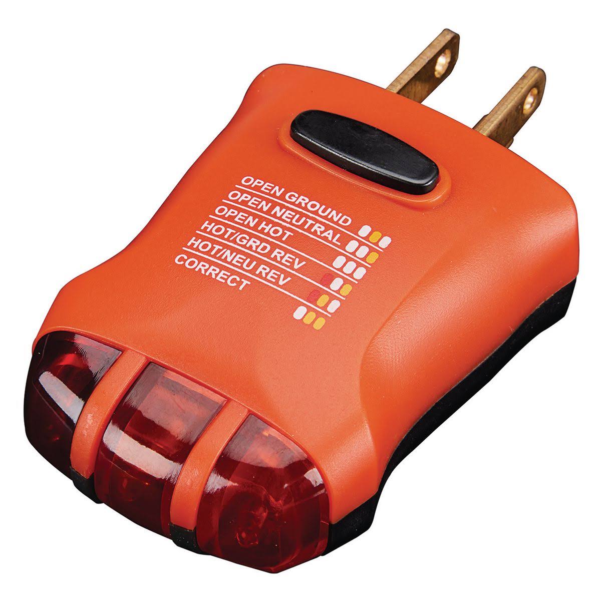 Ames Electrical Receptacle Tester with GFCI Diagnosis 63929