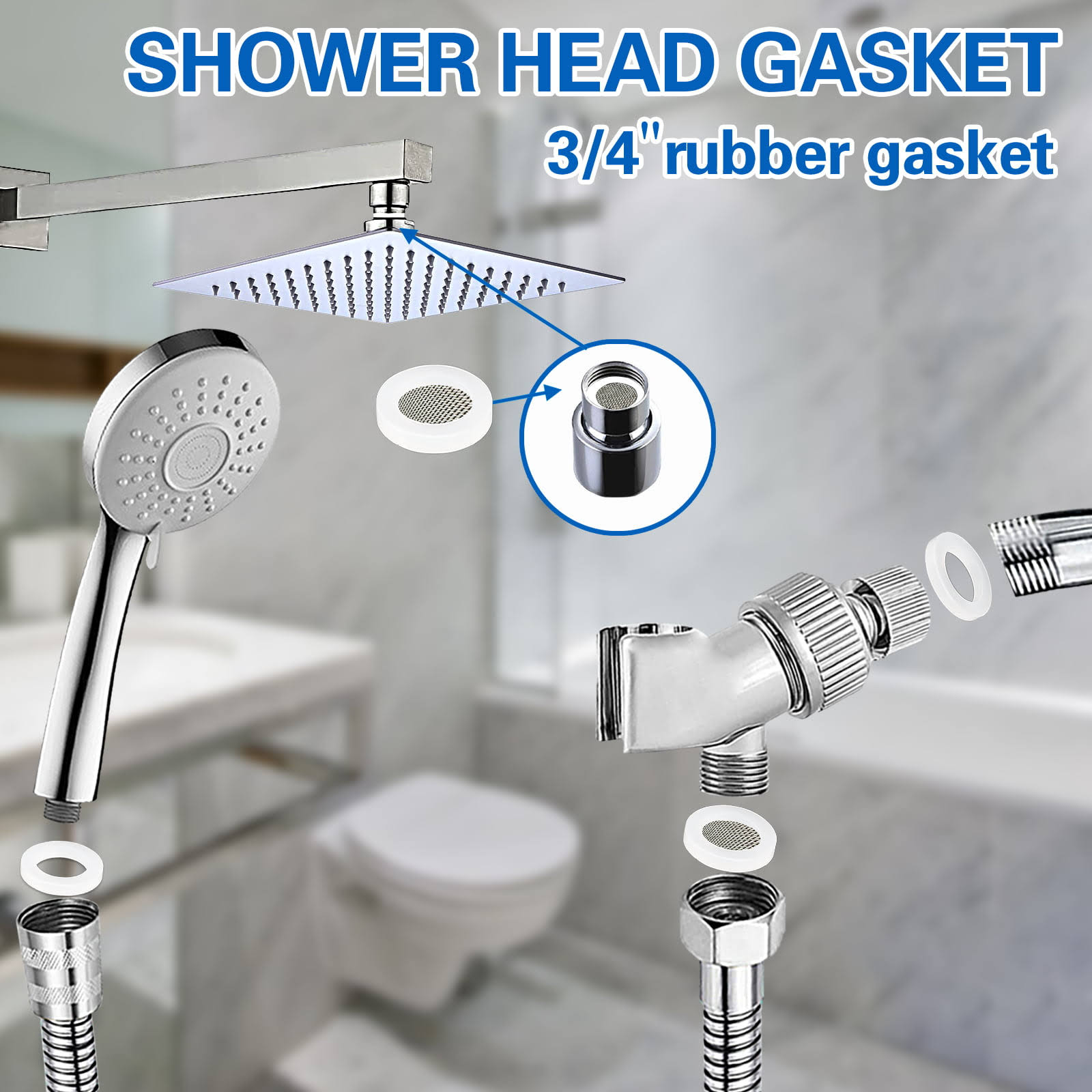 XBVV 233 Pcs Faucet Beveled Washers and Plumbing Flat Rubber Washers, Men's