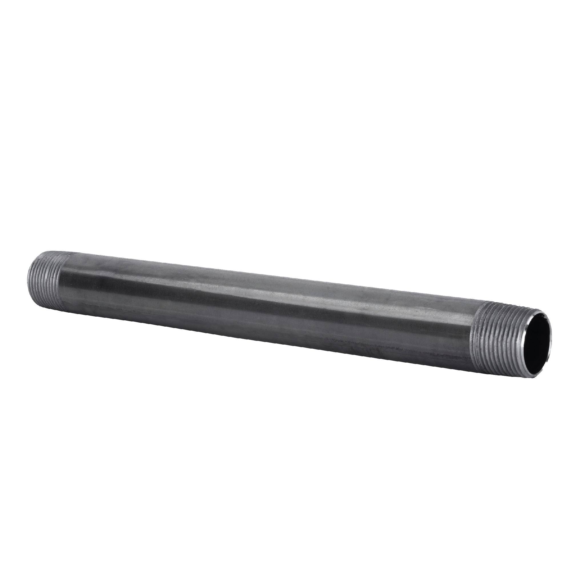 STZ 1 in. x 6 ft. Black Steel Sch. 40 Cut Pipe, Grey