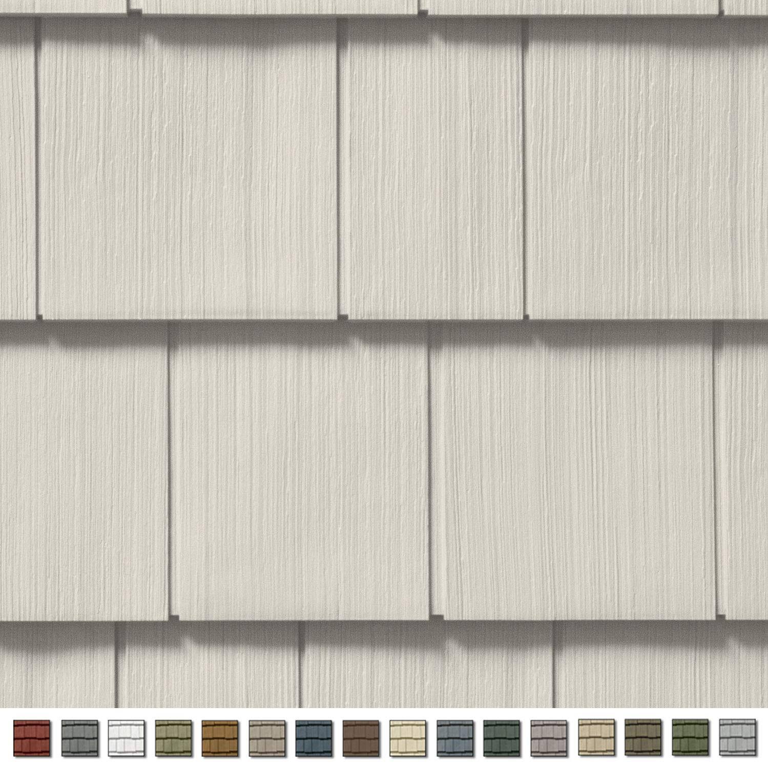 Cedar Impressions Double 7in. Straight Edge Perfection Shingles Siding (1/2 Square) Herringbone 3014404