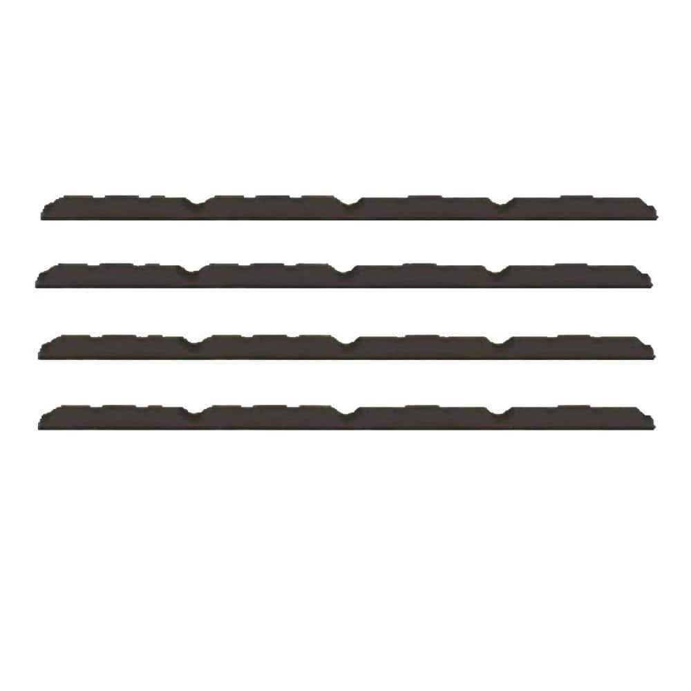 Gibraltar Building Products 98191 3 ft. Outside Closure Strip Foam SM-Rib Roof Accessory in Black (4-Pack)