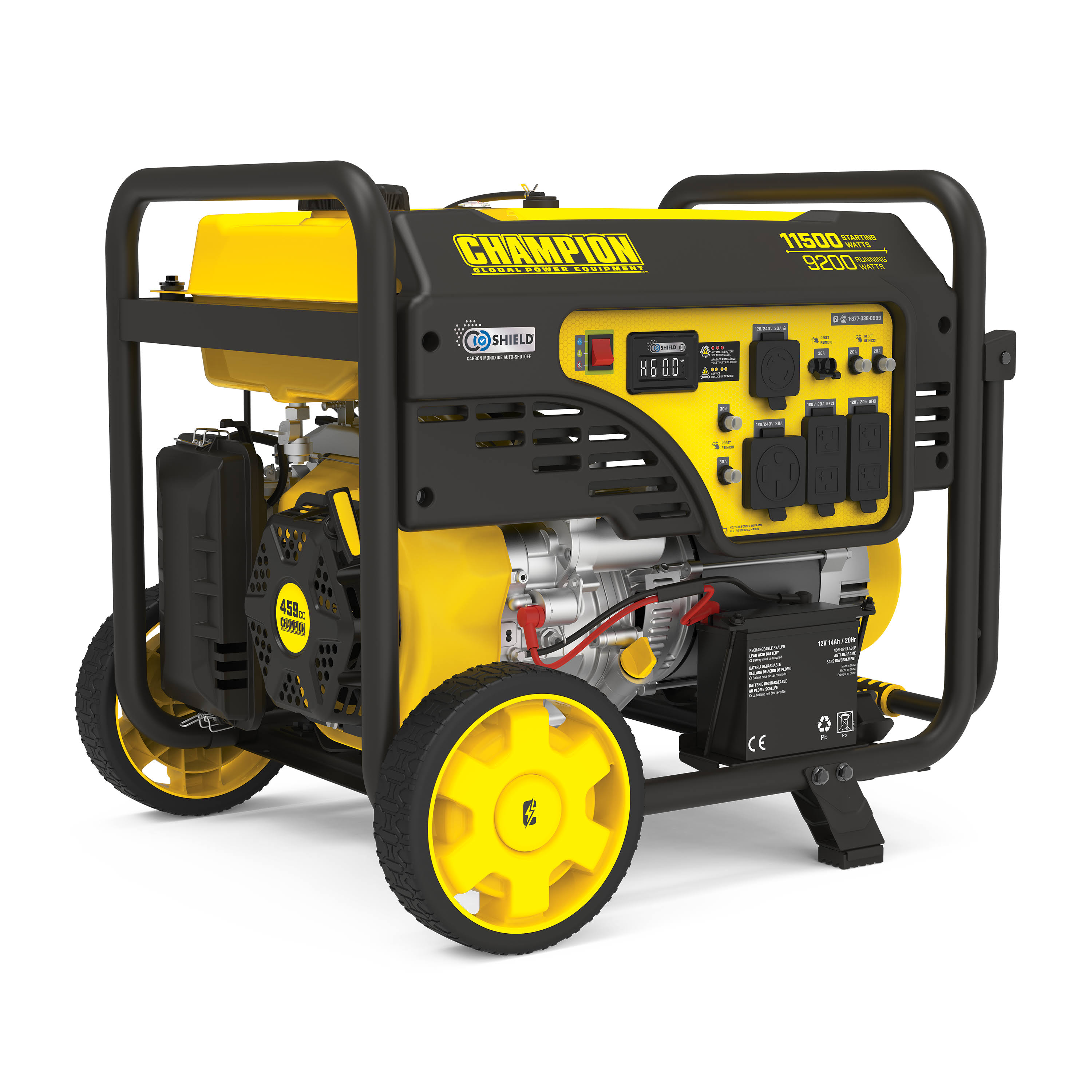 Champion Power Equipment 9200 Watt Electric Start Portable Generator with Co Shield- 201110