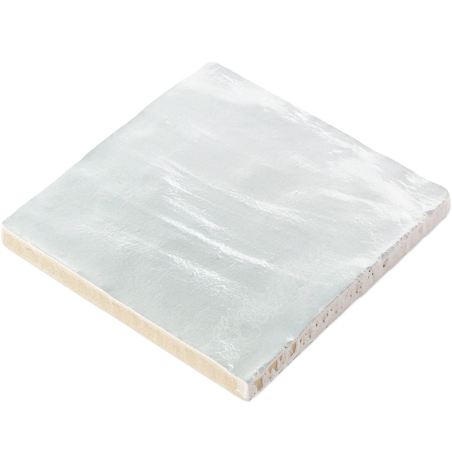 Bond Tile Southampton Sky 4x4 Ceramic Wall Tile Sample, Blue