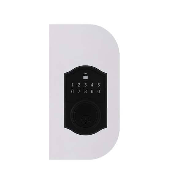 Defiant Castle Matte Black Compact Touch Electronic Deadbolt