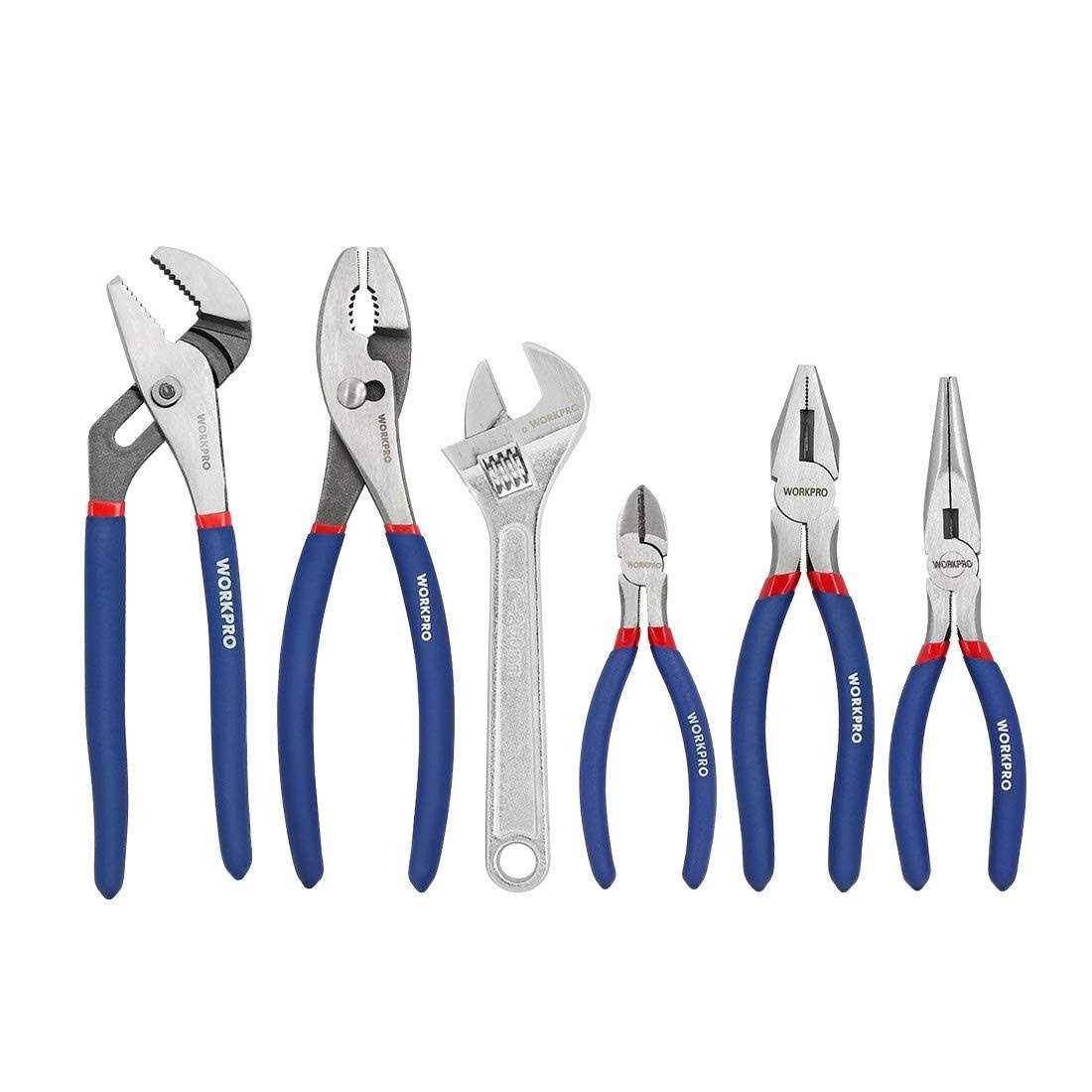WORKPRO 6-Piece Pliers & Wrench Set