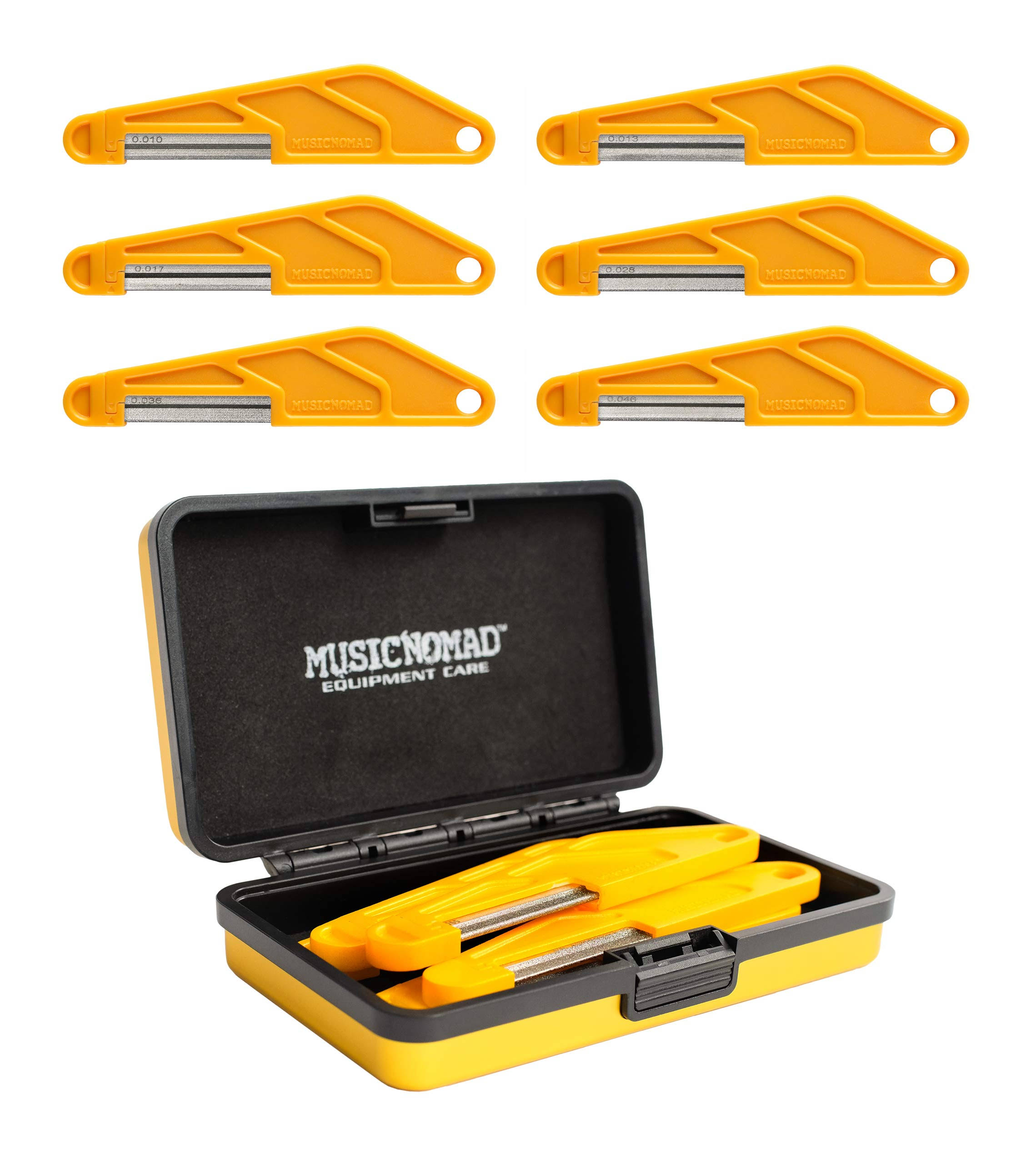 Music Nomad 6 Pc. Electric Guitar Diamond Coated Nut File Set- Light Strings MN668