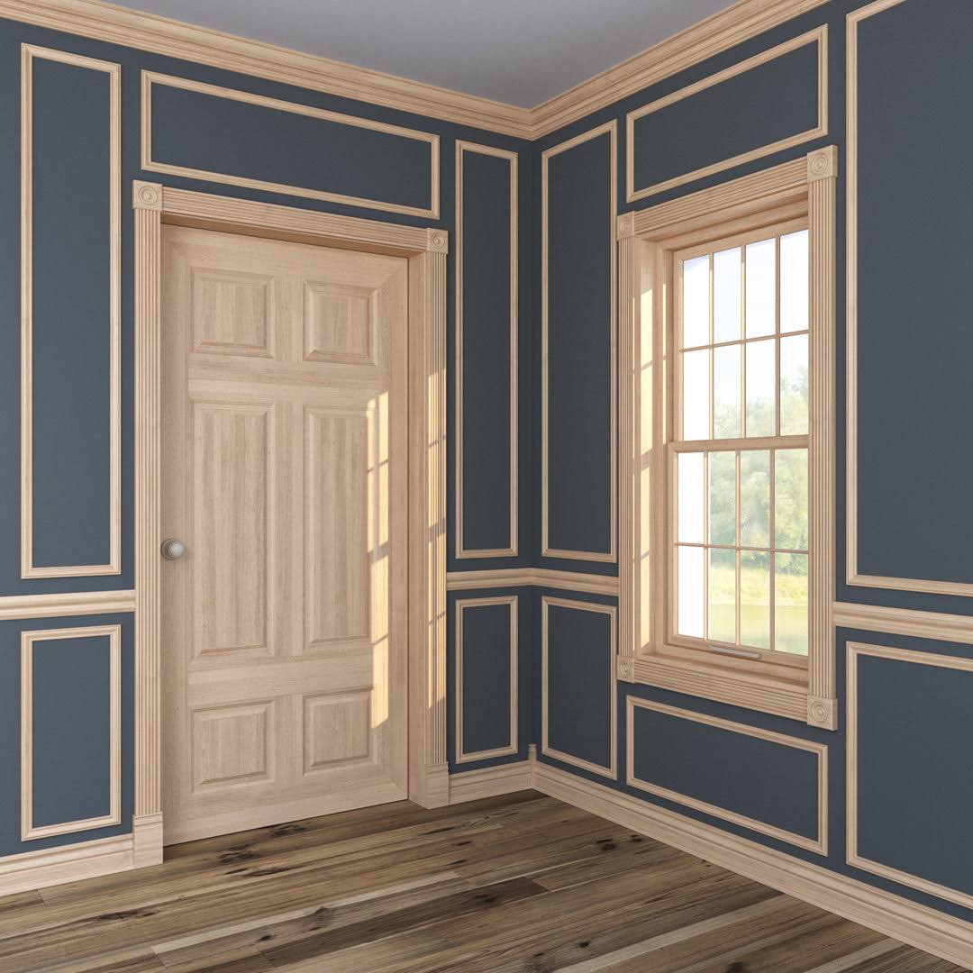 EverTrue 1-1/4-in x 8-ft White Hard Unfinished Chair Rail Moulding