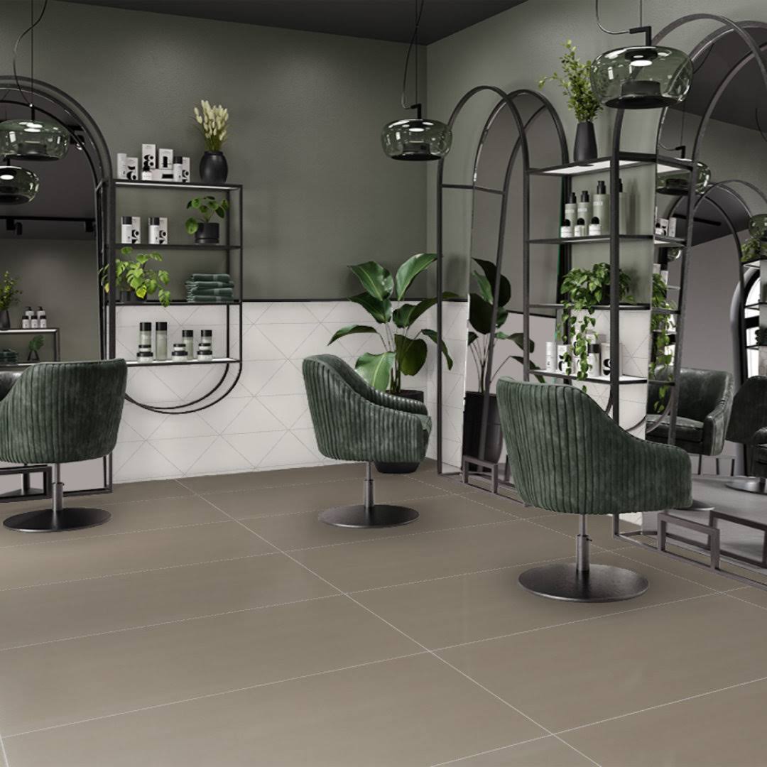 Refinery 24'' W x 48'' L Porcelain Singular Tile PIXL Color: Dove