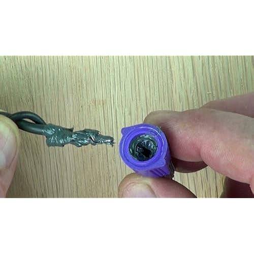 Ideal Twister Al/Cu Wire Connectors, Purple (10-Pack)