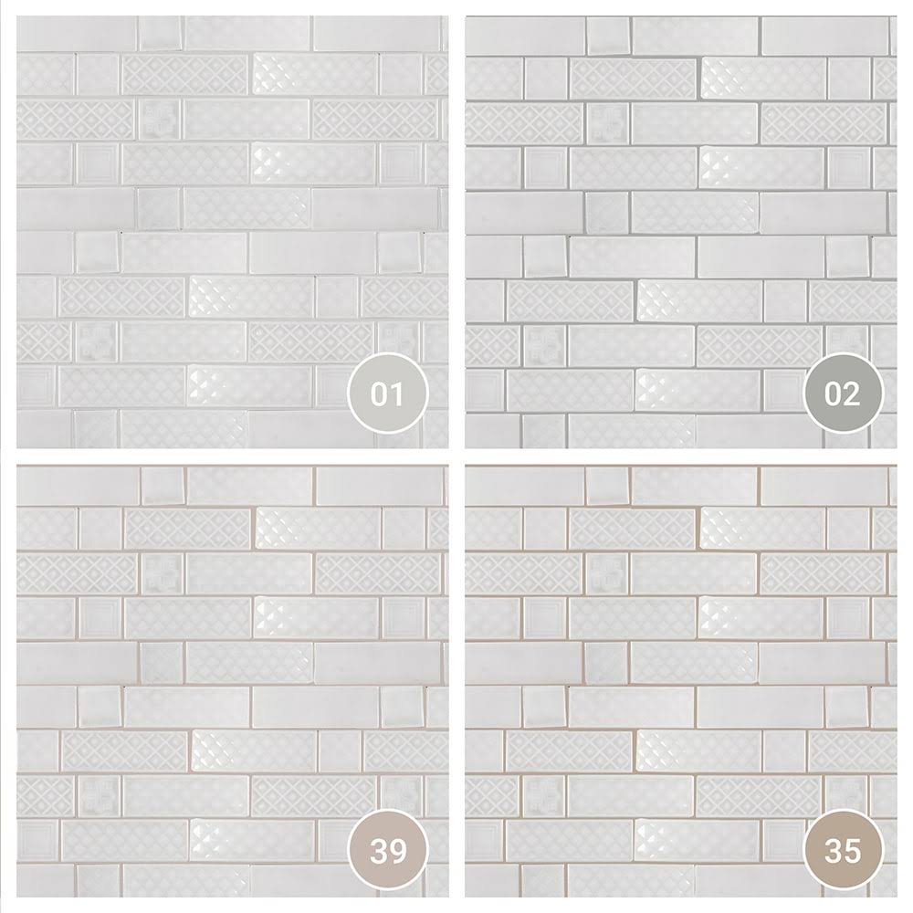 Boutique Ceramic Boutique White 9-in x 15-in Glazed Ceramic Brick Subway Wall Tile (0.95-sq. ft/ Piece) | LW0319100