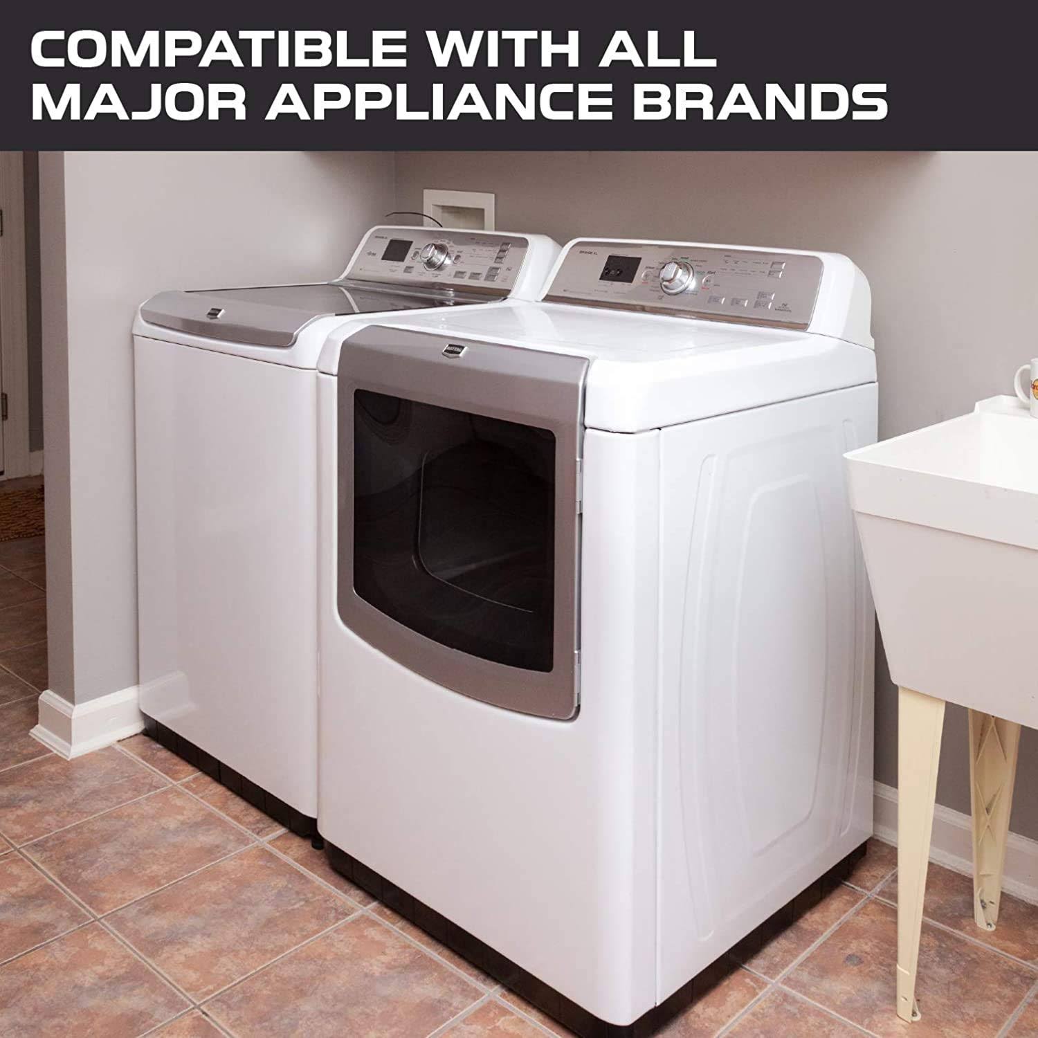 Iron Forge Cable 4 Prong to 3 Prong Dryer Plug Adapter- 10/3 STW 1.5 ft Black Outlet Adapter for Dryer- NEMA 14-30R to 10-30P