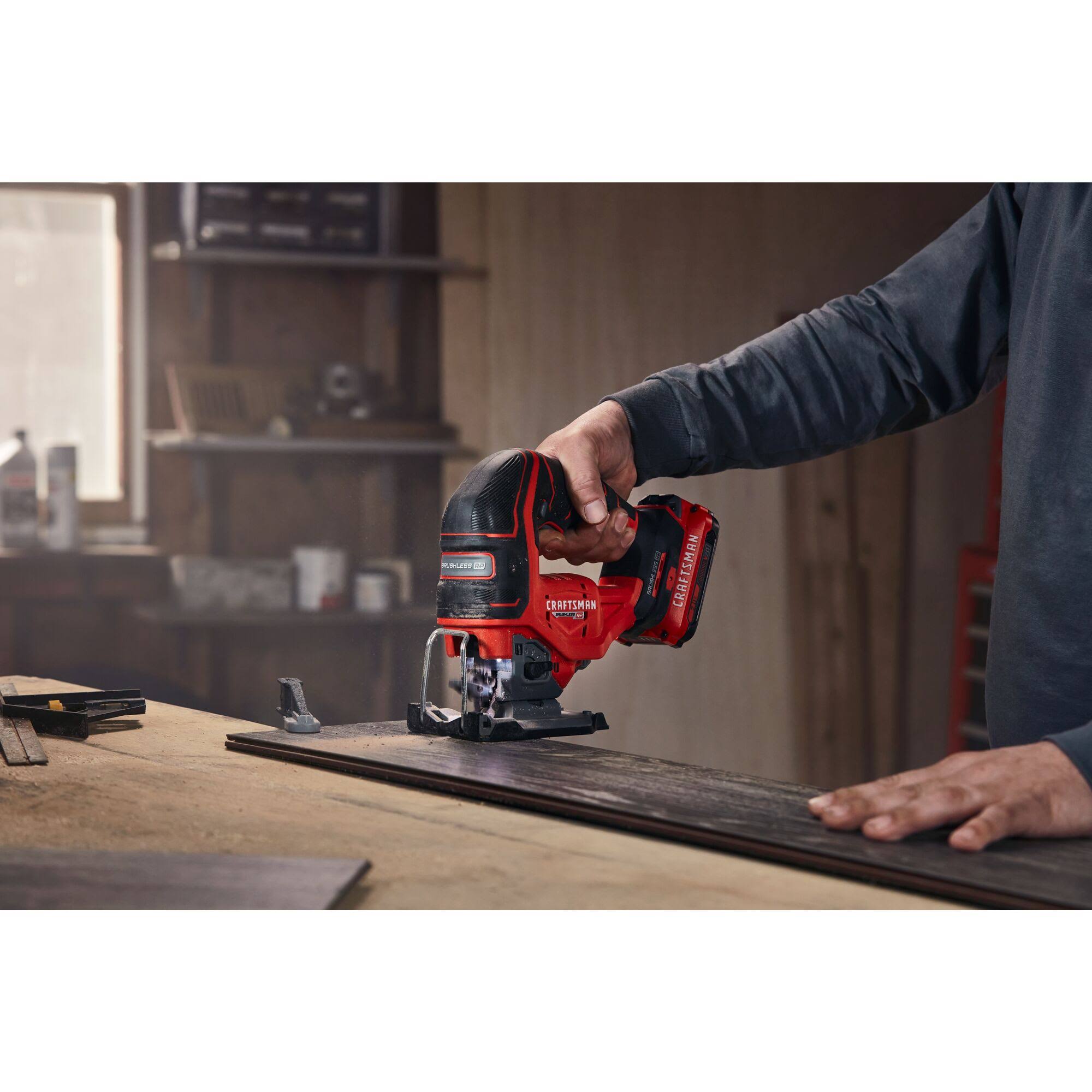 Craftsman V20 RP 20-Volt Max Brushless Variable Speed Keyless Cordless Jigsaw (Tool Only)