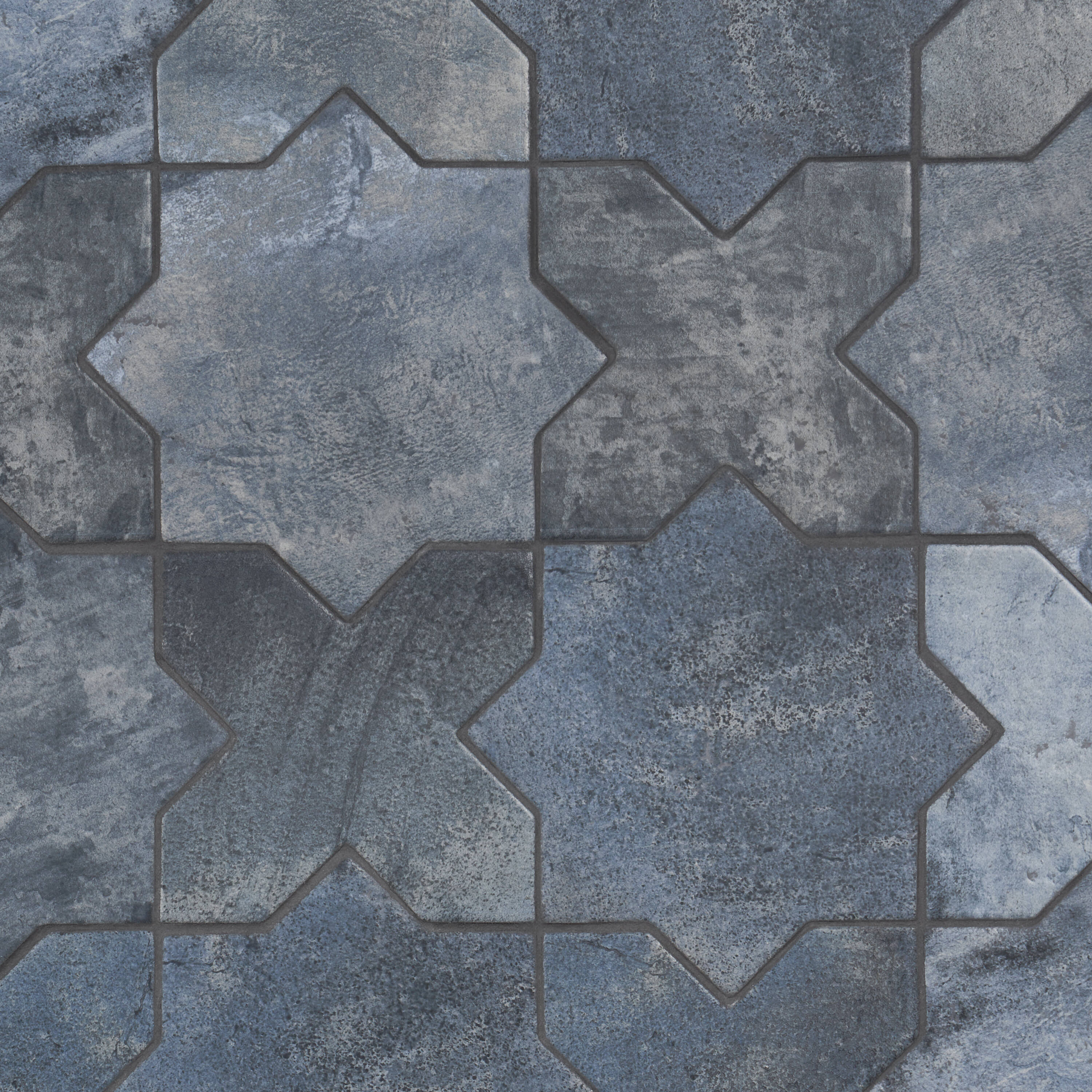 Ivy Hill Tile Tripoli Star-Crossed Denim Blue 6.1 in. x 11.9 in. Terracotta Look Porcelain Floor and Wall Tile (8.26 Sq. ft./Case)