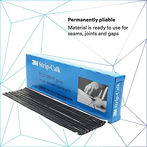 3M 08578 Black 1' Strip Calk