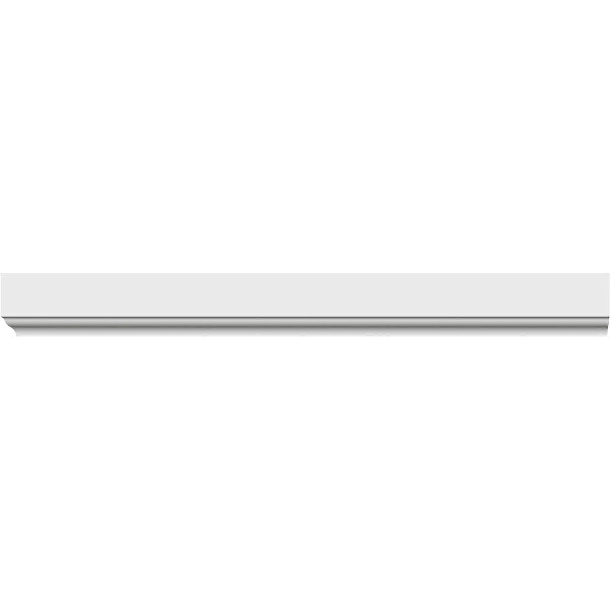Royal 3/8-in x 1-1/4-in x 8-ft Finished PVC Stop in White | 5104458