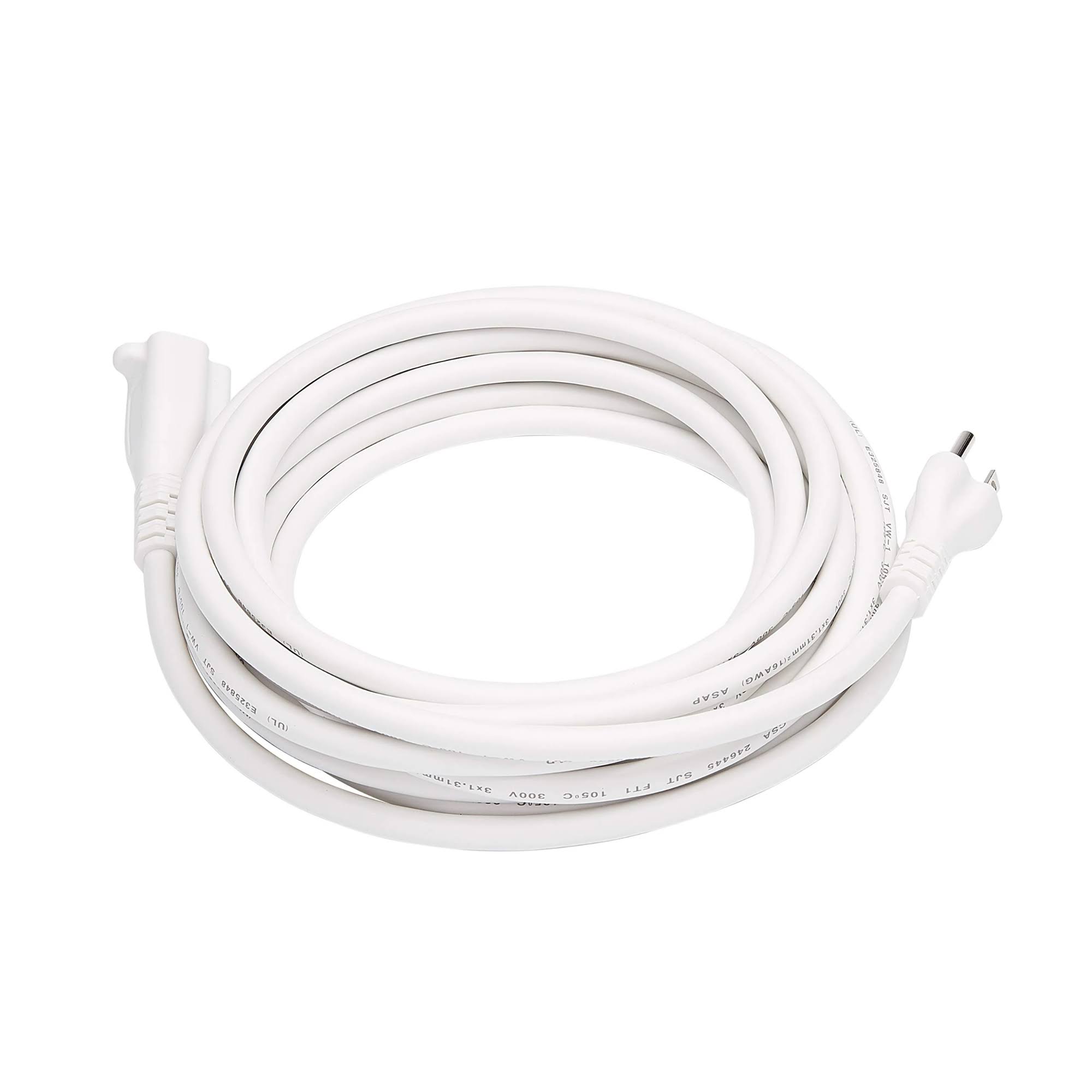 Basics Extension Cord- 20-Foot, White