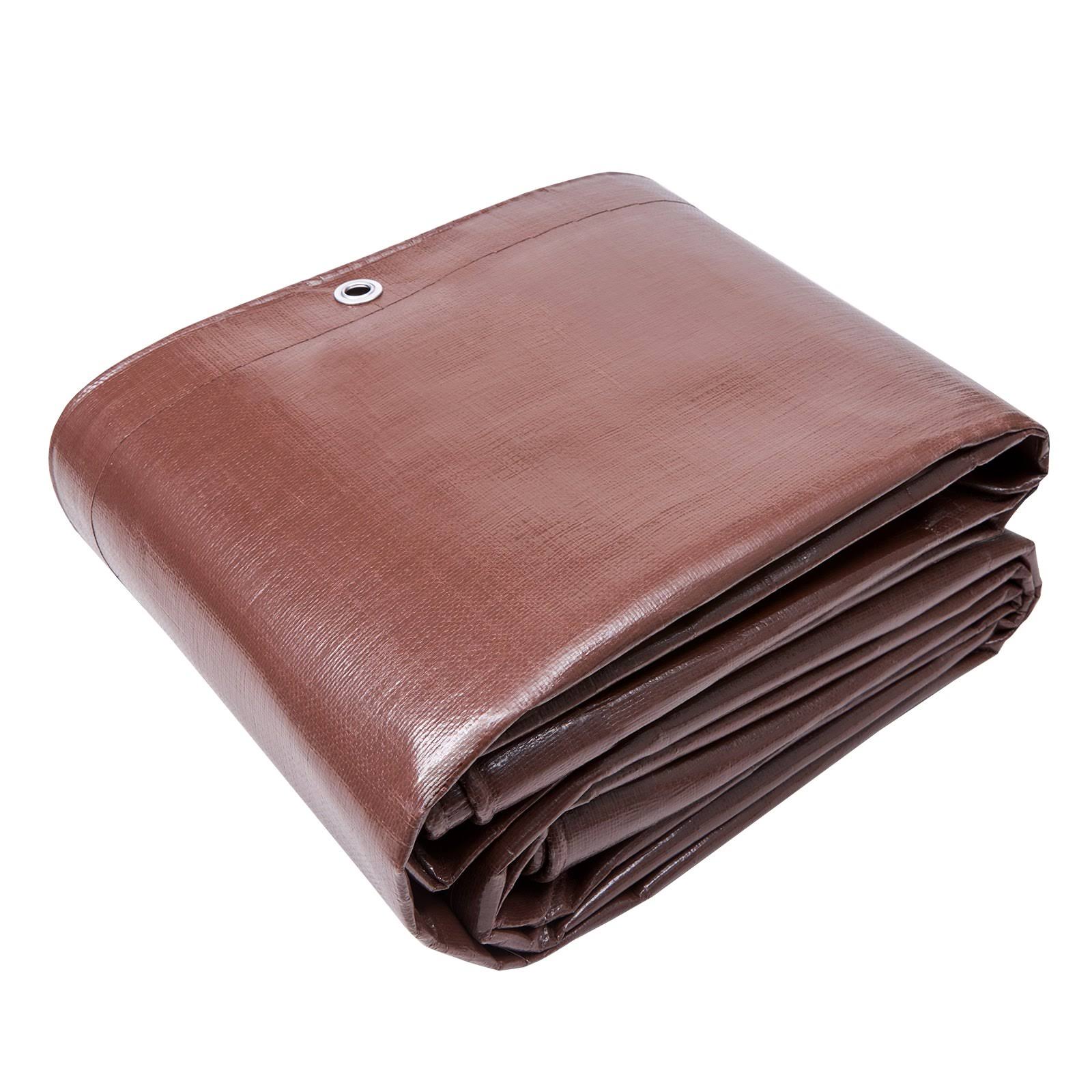 VEVOR Tarp 12x20 ft 16 Mil Thick, Waterproof Tear Proof Poly Plastic Tarps Cover, Multi-Purpose Outdoor Tarpaulin with Grommets