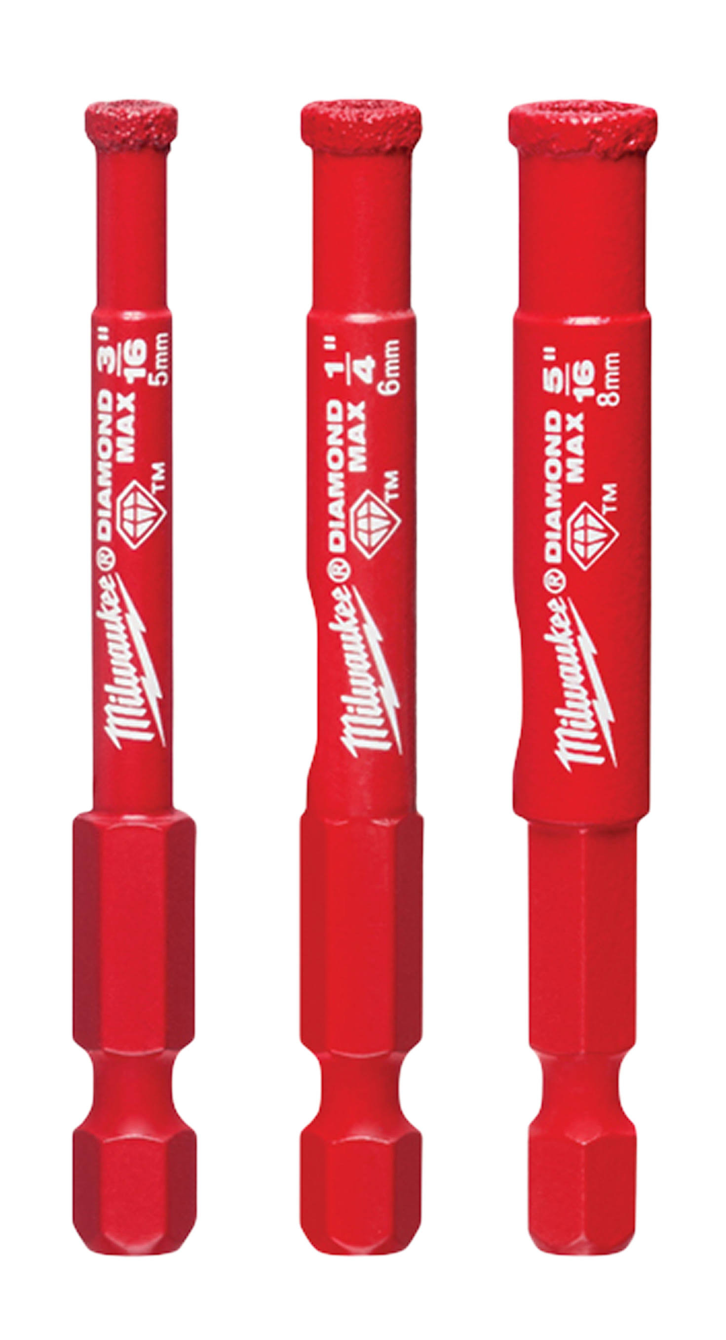 Milwaukee 49-56-0500 Diamond Max Diamond Grit Hole Saw 3 PC Set