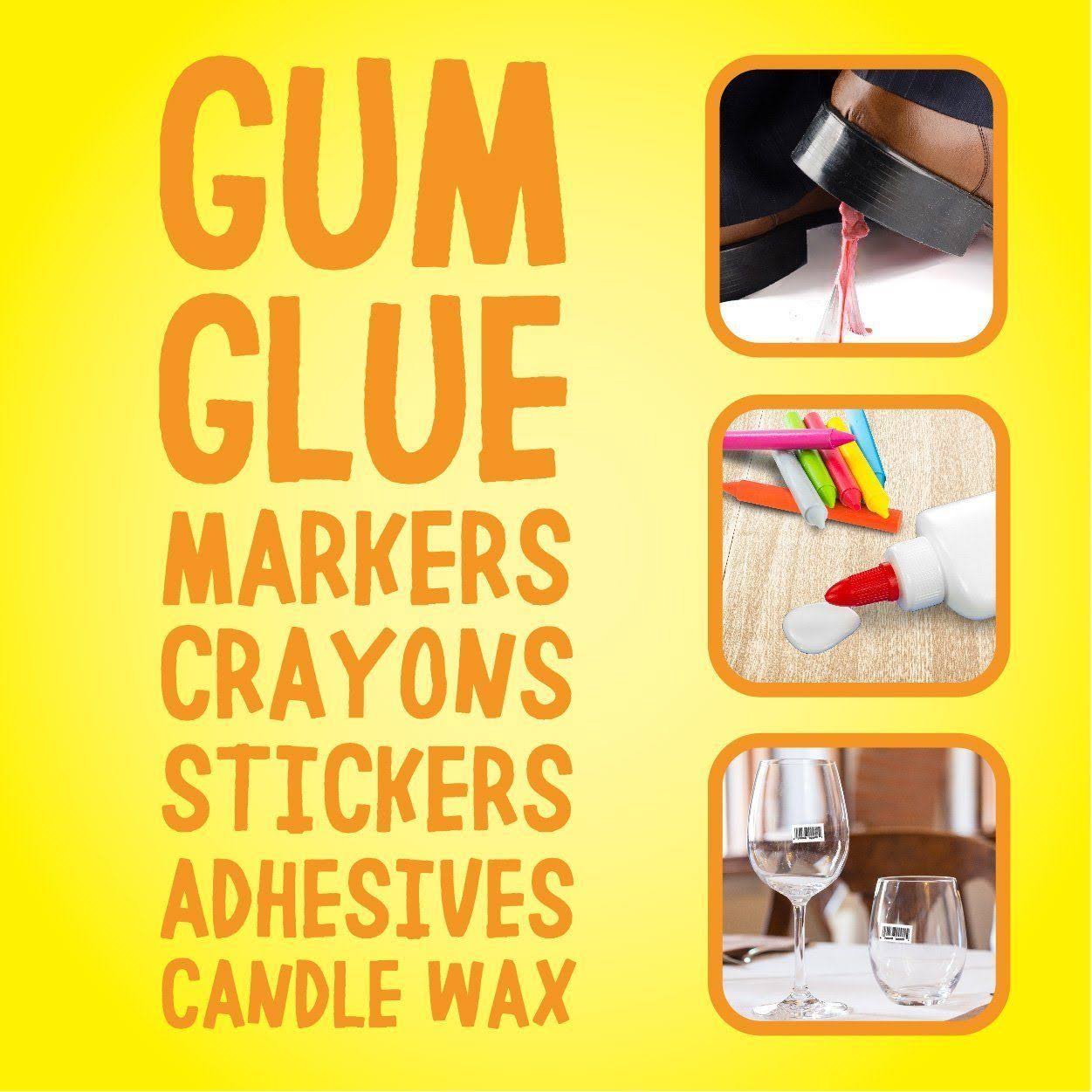 Goo Gone Adhesive Remover Original Spray Gel- Removes Chewing Gum, Grease, Tar, Stickers, Labels, Tape Residue, Oil, Blood, Lipstick, Mascara, Shoe