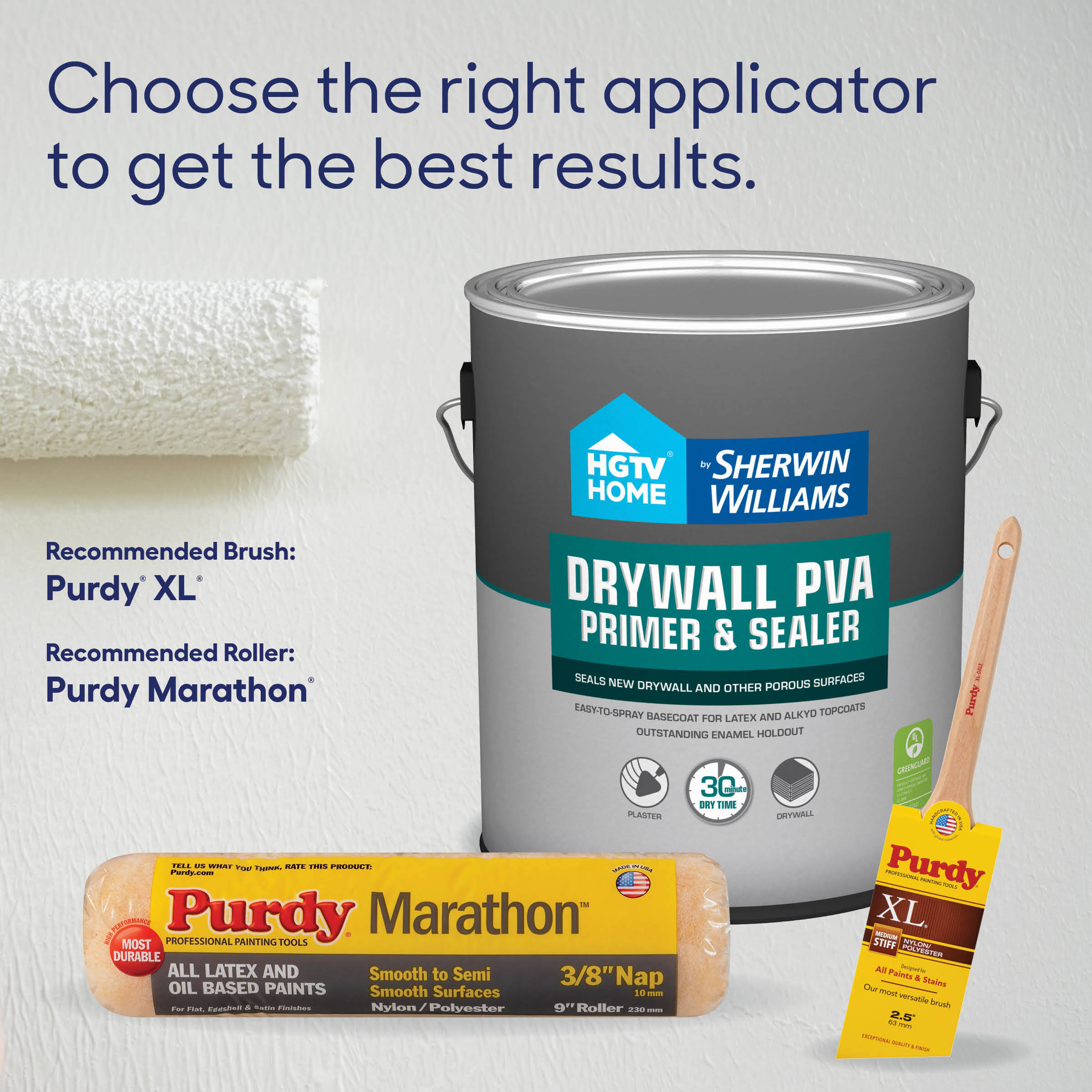 HGTV Home by Sherwin-Williams Drywall PVA Primer- 5 Gal