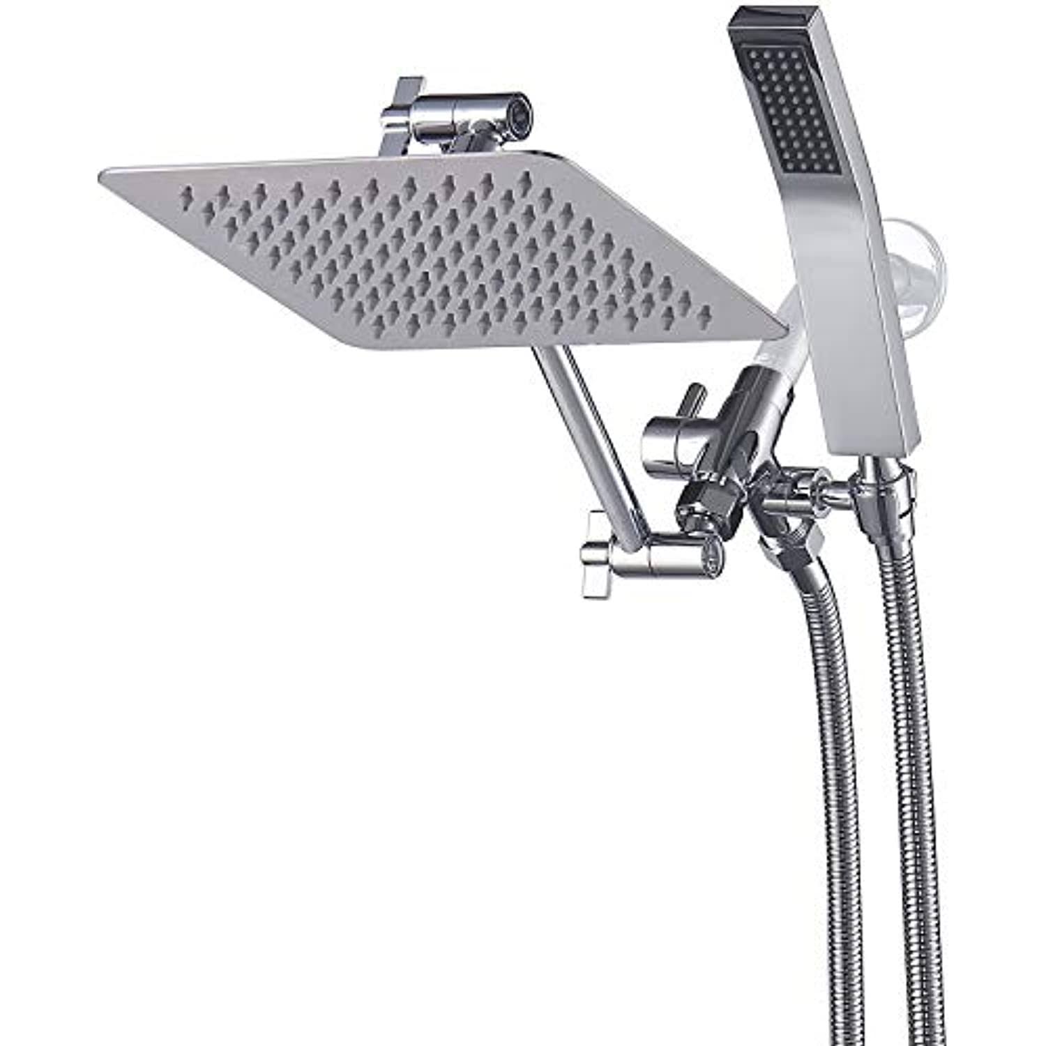 G-Promise All Metal Dual Square Shower Head Combo | 8