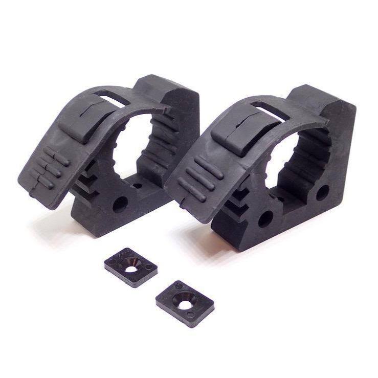 Value Brand Matte Black Rubber Clamp, Pack of 2