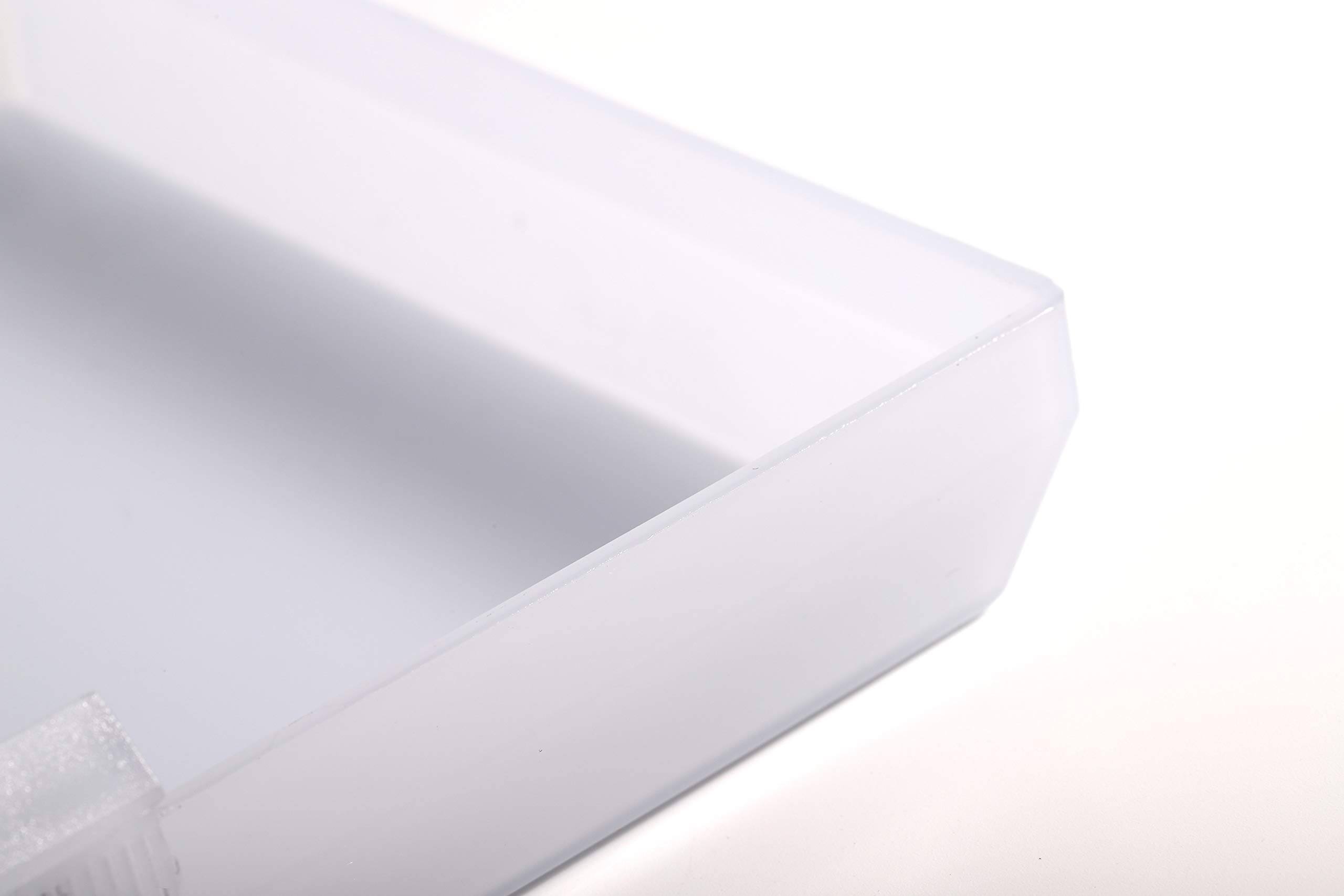 CALPALMY AP5609551 The Exact Replacement Compatible with 8'' x 7'' Bathroom Vent Fan Light Lens Cover �C Made from Heavy Duty Plastic (Upgraded