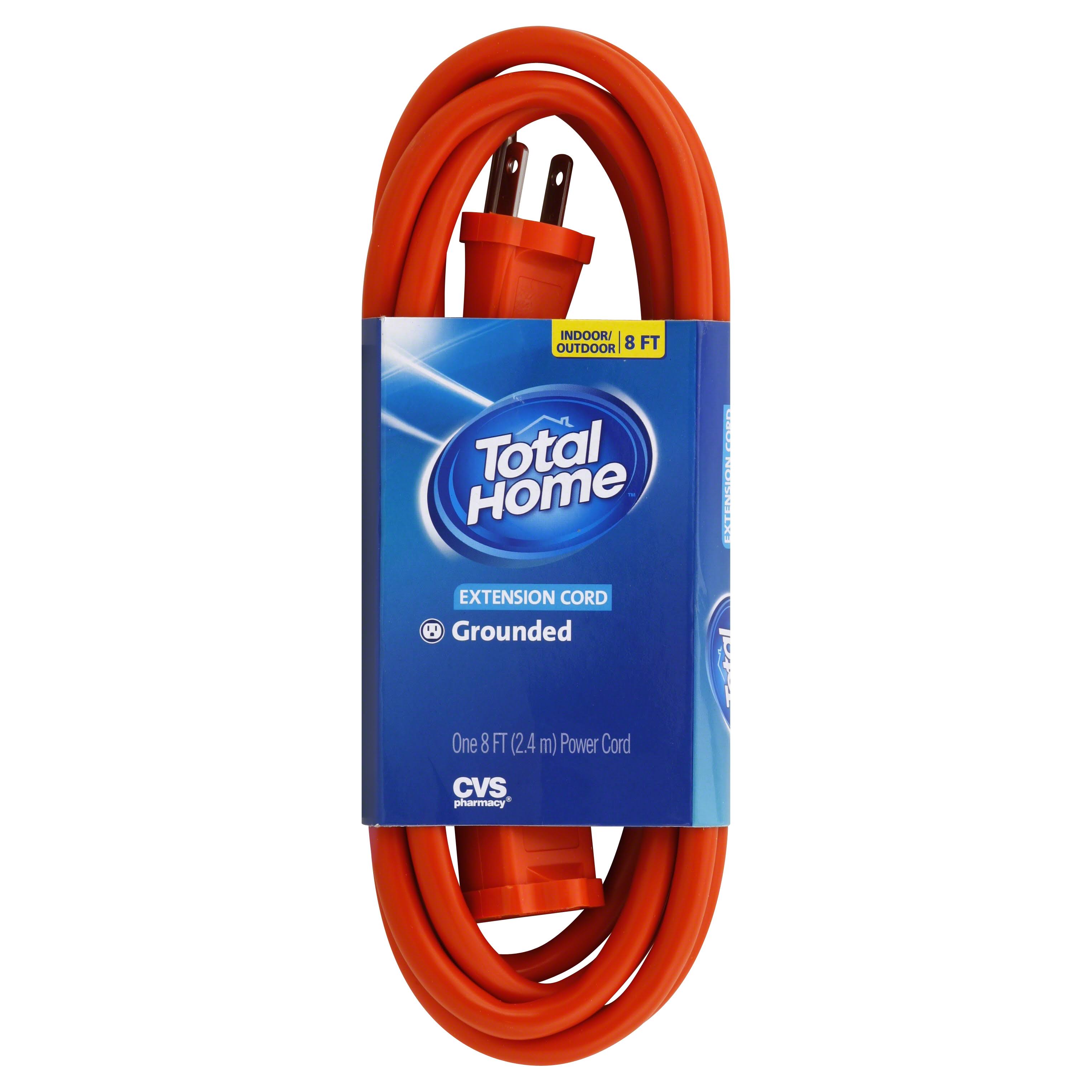 Total Home Extension Cord, Indoor/Outdoor, 8 Ft