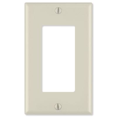 Leviton 80401-W 1 Gang Decora Plate White