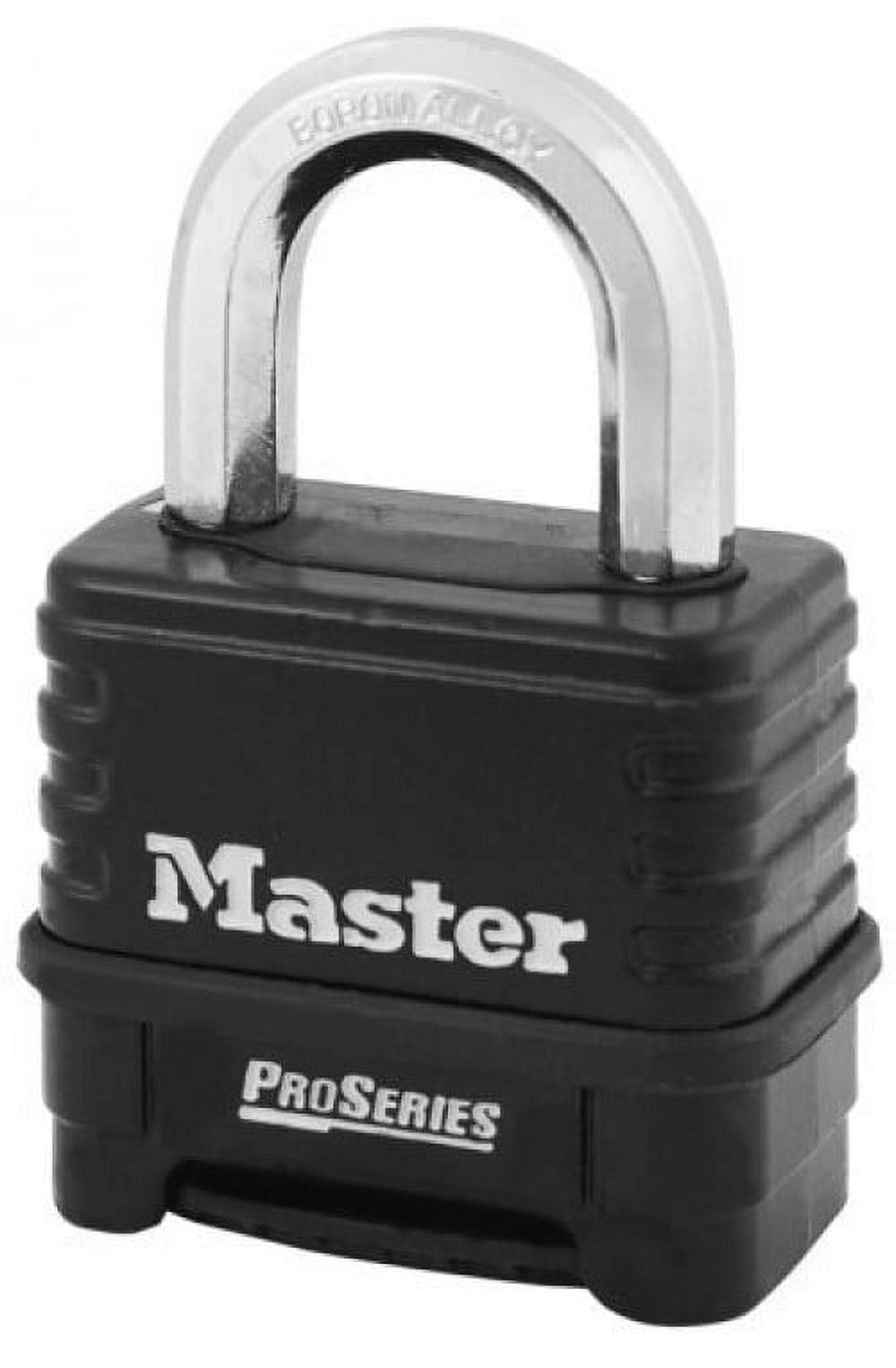 Masterlock 1178D Combination Padlock Die Cast Body 1, Black/Silver