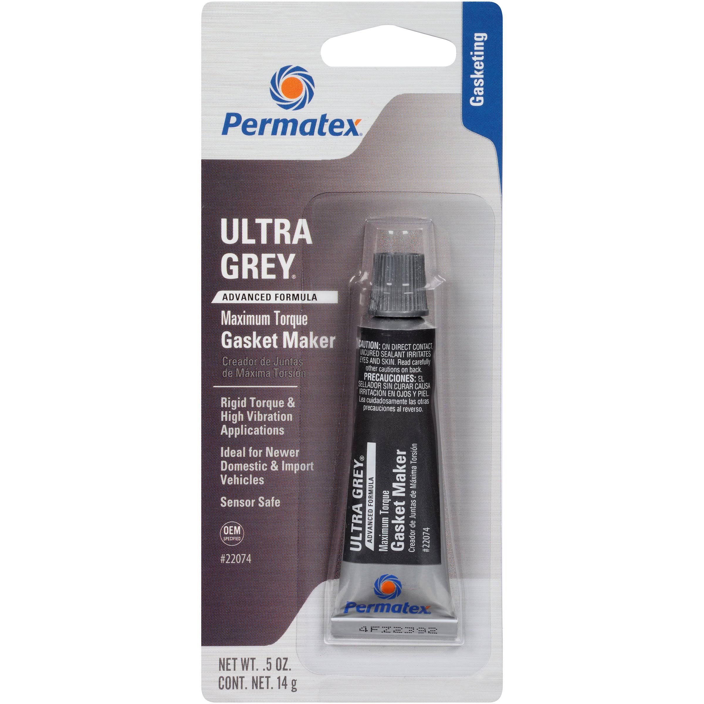 Permatex- 22074- Ultra Grey Rigid High-Torque RTV Silicone Gasket Maker