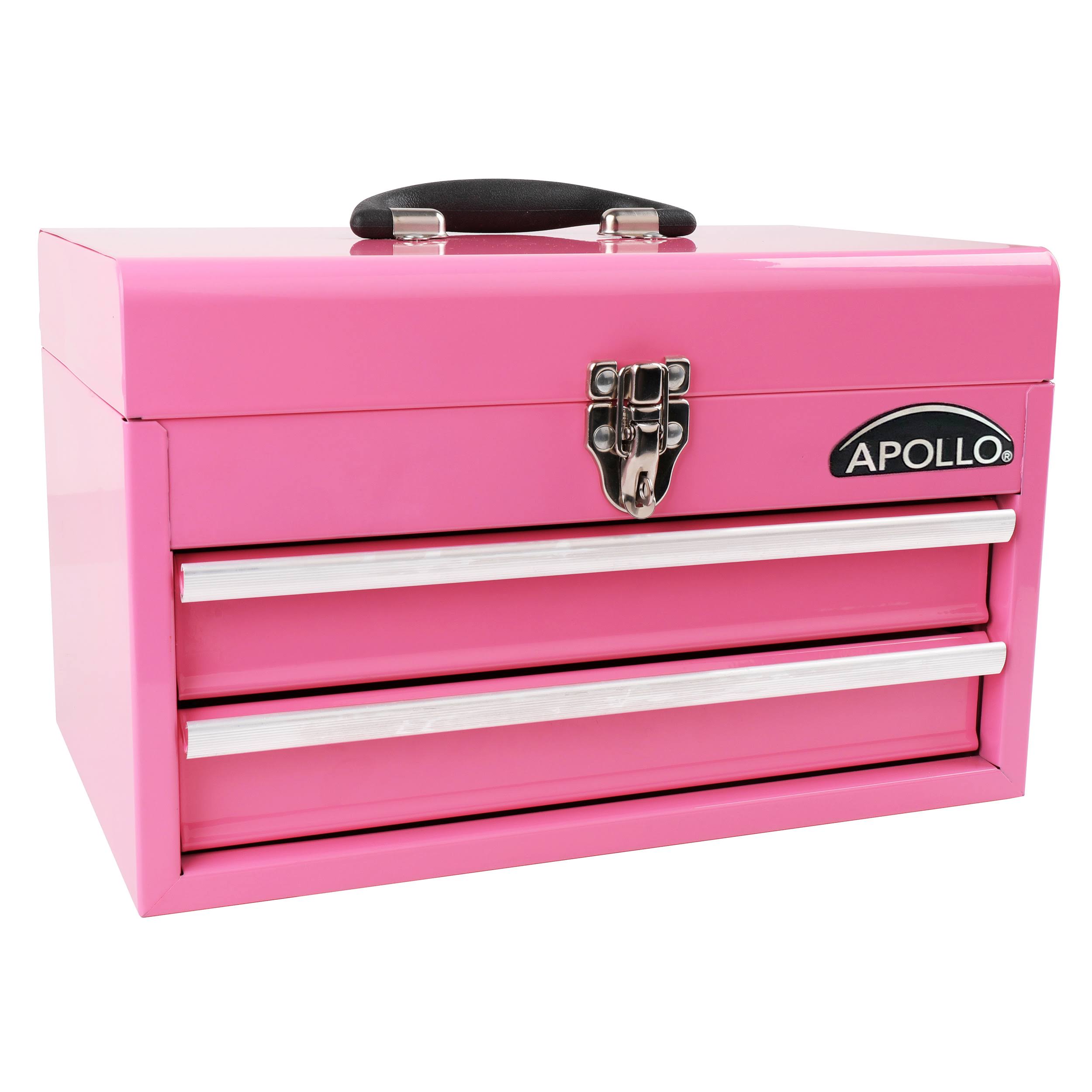 Apollo Tools DT5010P 2 Drawer Steel Chest Pink