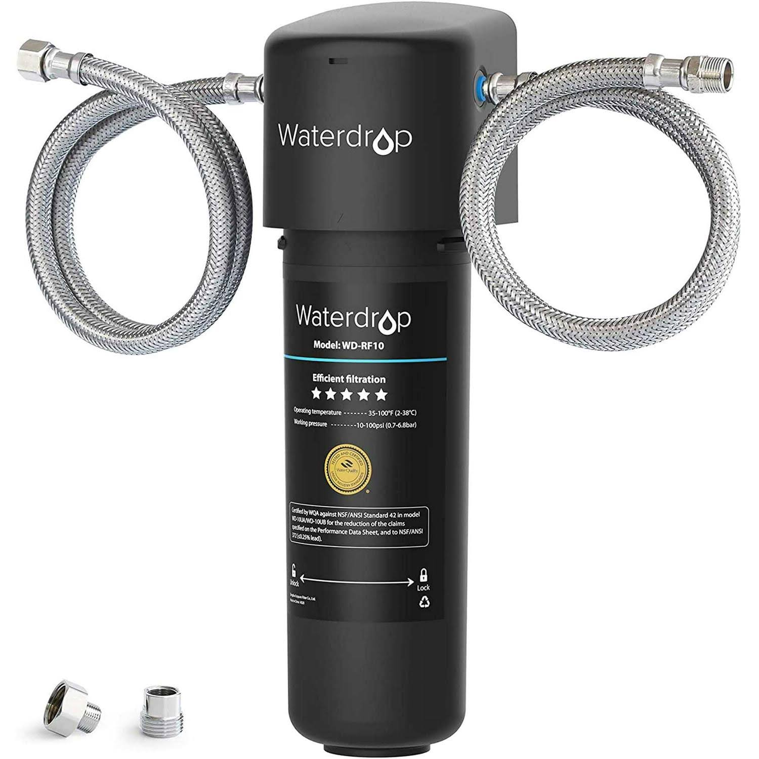 Waterdrop 10uA Under Sink Water Filter System, 8K Gallons High Chlorine Reduction Water Filtration System