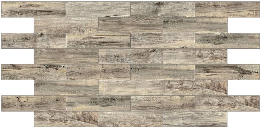 GBI Tile & Stone Inc. Madeira Buff 6-in x 24-in Glazed Ceramic Wood Look Floor and Wall Tile
