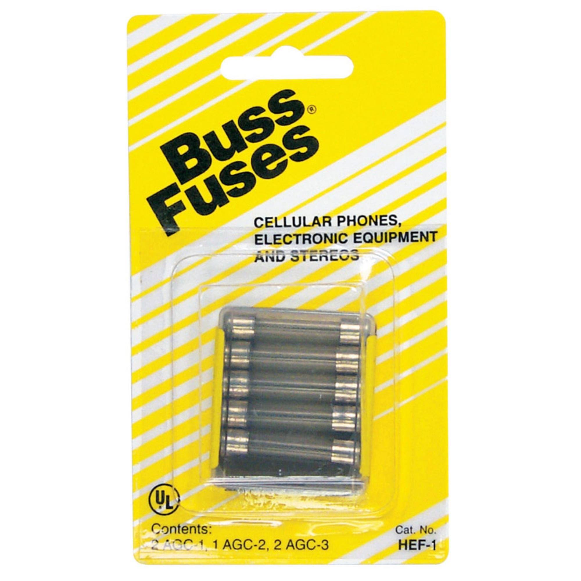Bussmann Hef-1 Communication Equipment Fuse Kit, 1 Amp- 5 pack